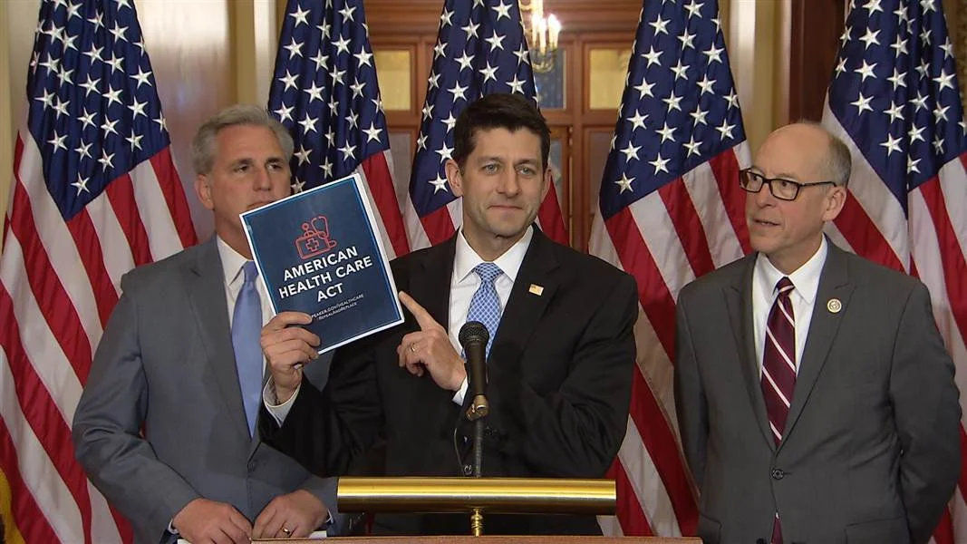 House Speaker Paul Ryan introduces the American Health Care Act. Photo NBC News .