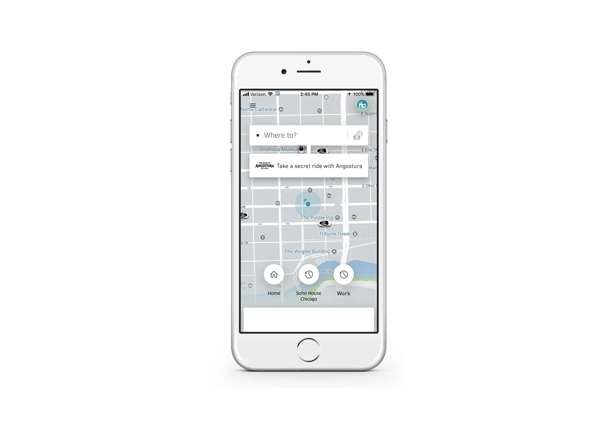 The Secret X Ride: Angostura’s secret recipe can be found in some of the most secretive bars across the country. Let’s partner with Uber to create the “SecretX” ride, where users (21+) can opt to be taken, well, they don’t know where. Those who dare…