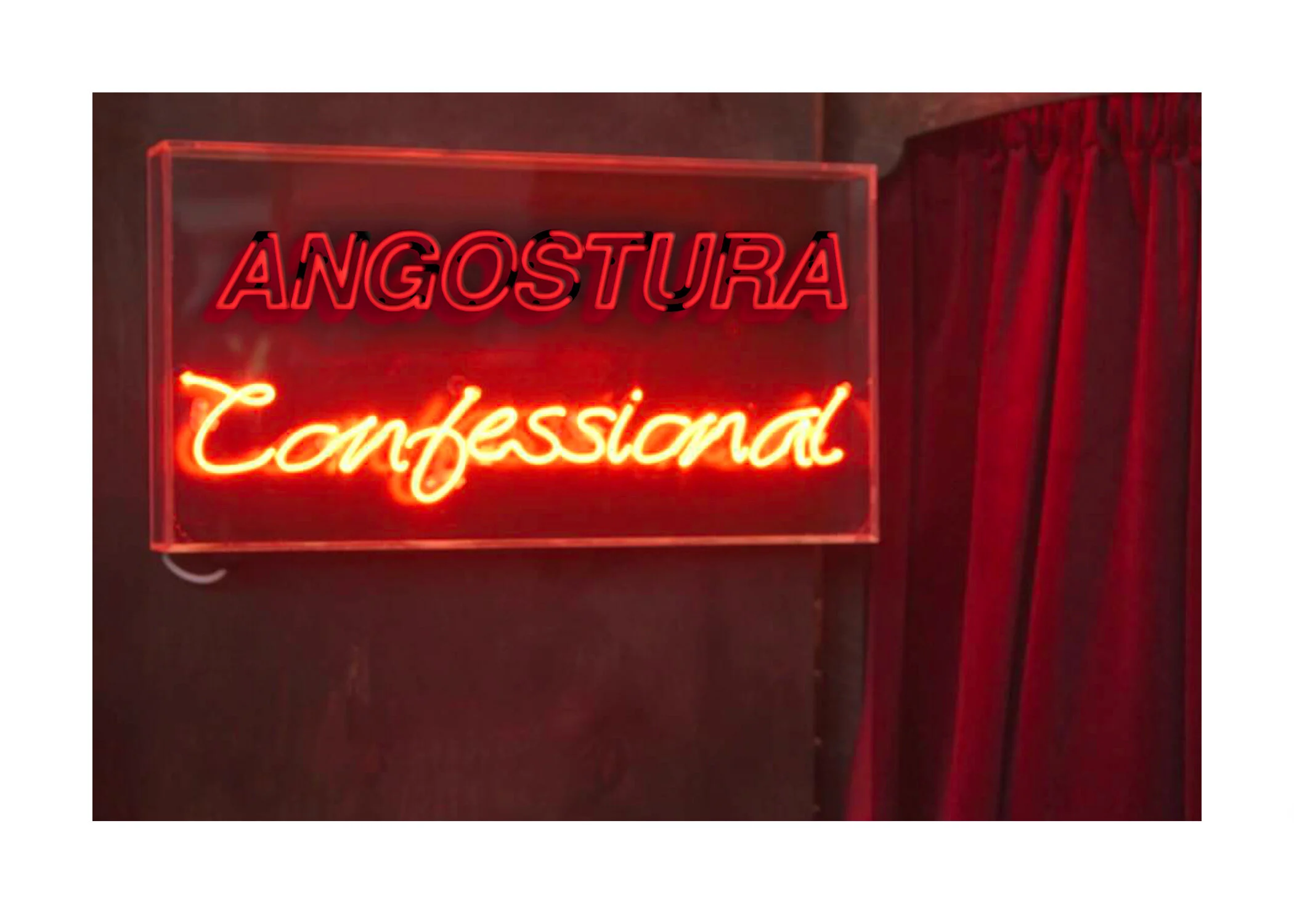Non-Religious Confessional: If there’s one thing Angostura can do – it’s keep a secret. Let’s create a non-religious pop-up confessional at bars in major cities where people can walk in and confess a secret. When they walk out, they’ll be rewarded w…