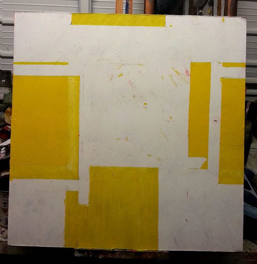 Data Set Toilet, 20"x20", oil on primed board. Cathal Lindsay