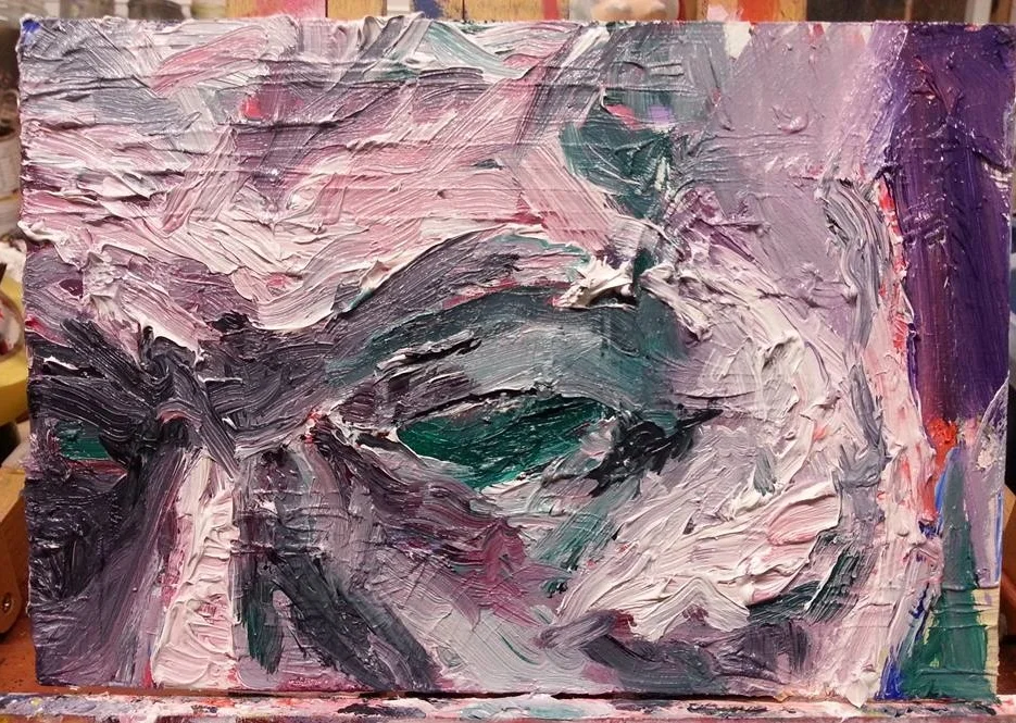 All hopes and Aspirations nothing, 23cm x 15cm, oil on board