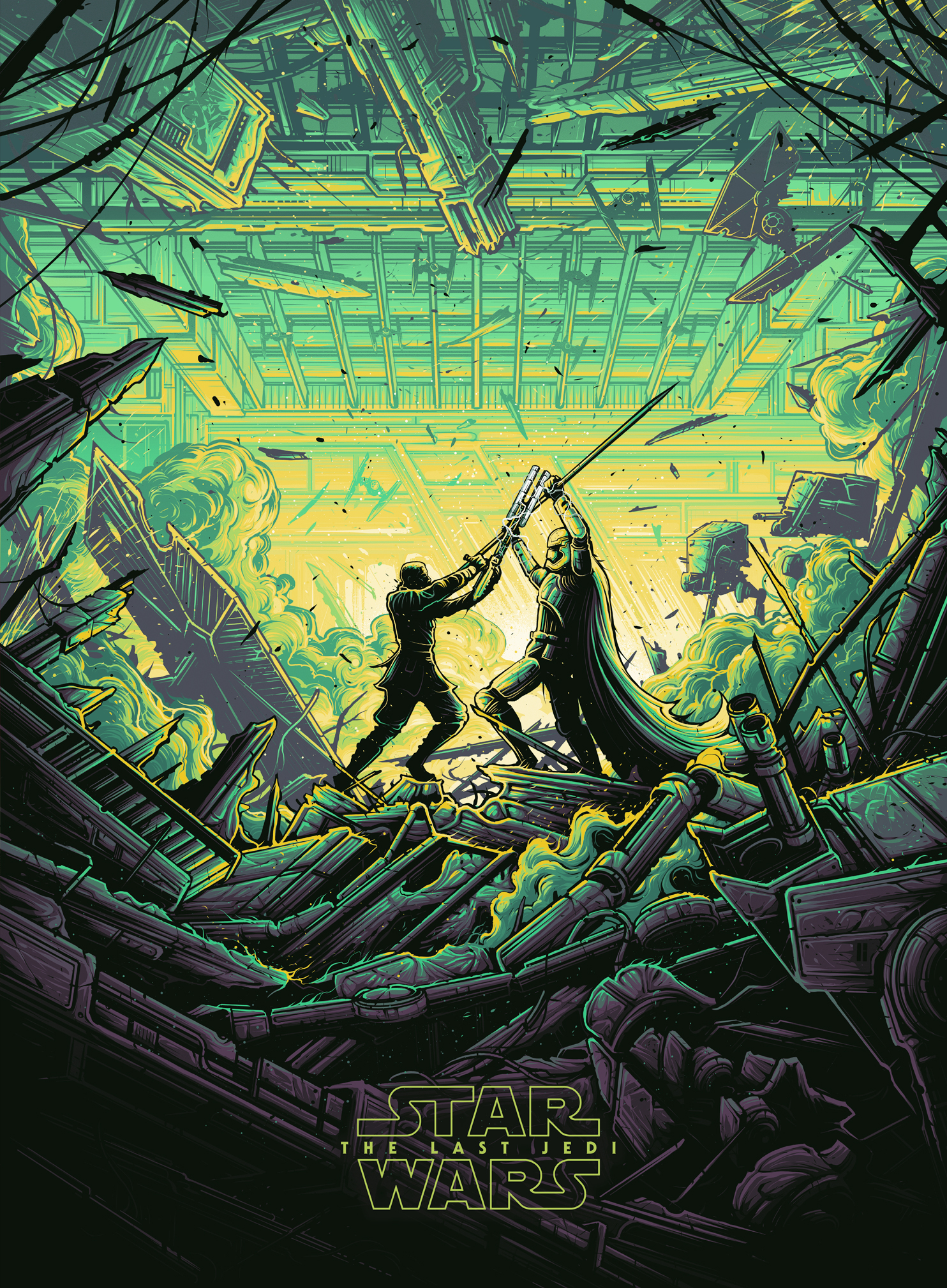 Darth Vader art poster screenprint by Dan Mumford 