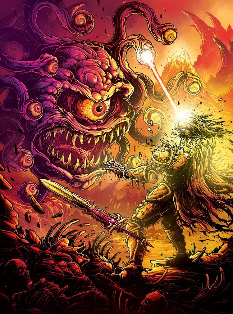 BEHOLDER - 2 CARD SET - MAGIC THE GATHERING X D&D DAN MUMFORD BEHOLDER - 2 CARD SET - MAGIC THE GATHERING X D&D DAN MUMFORD