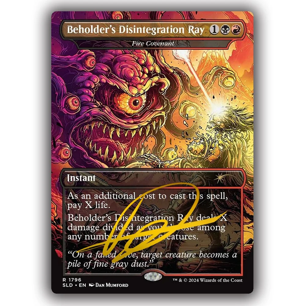 BEHOLDER - 2 CARD SET - MAGIC THE GATHERING X D&D  DAN MUMFORD