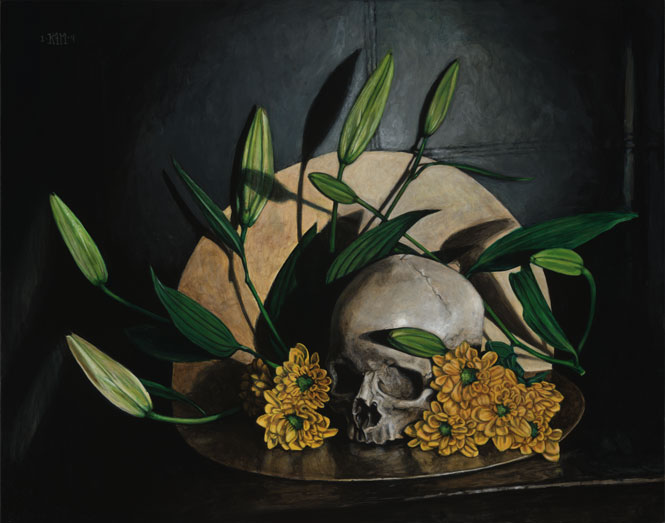 Skull and Lilies