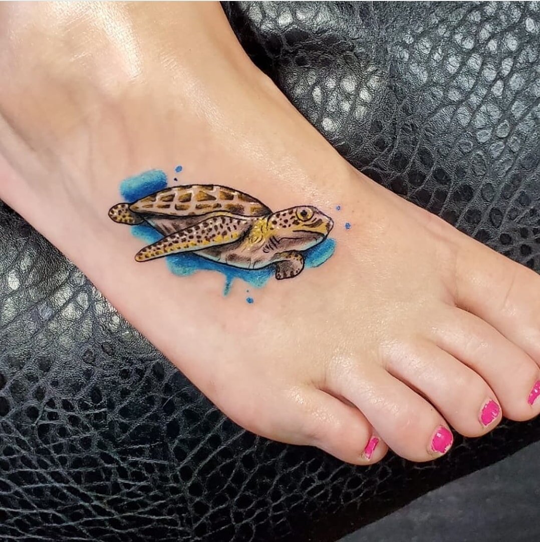 Turtle Power 30 Sea Turtle Tattoo Ideas for Women  Men in 2023