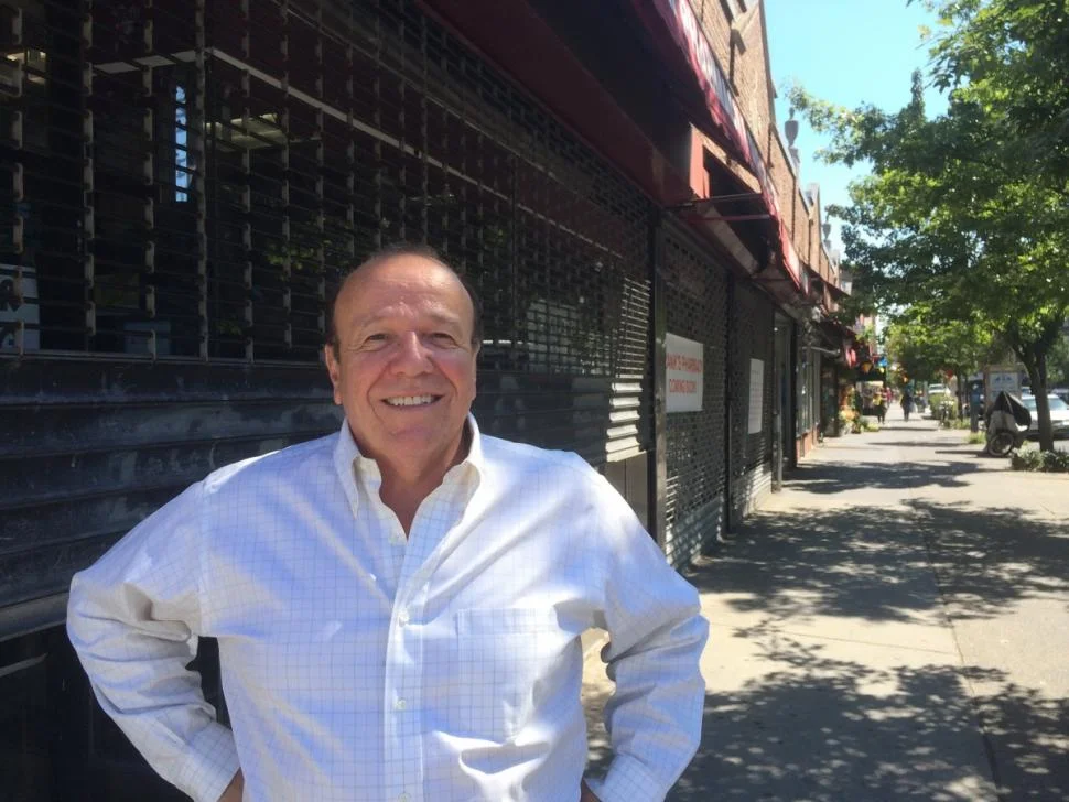 Frank Buonagurio, 60, says he's excited to open his new pharmacy so close to his old one. He says the new store, just two blocks east of the burned building it used to call home, will open in September.