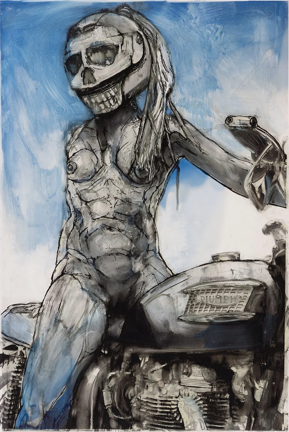 Blue Ghostrider  40 x 26inches