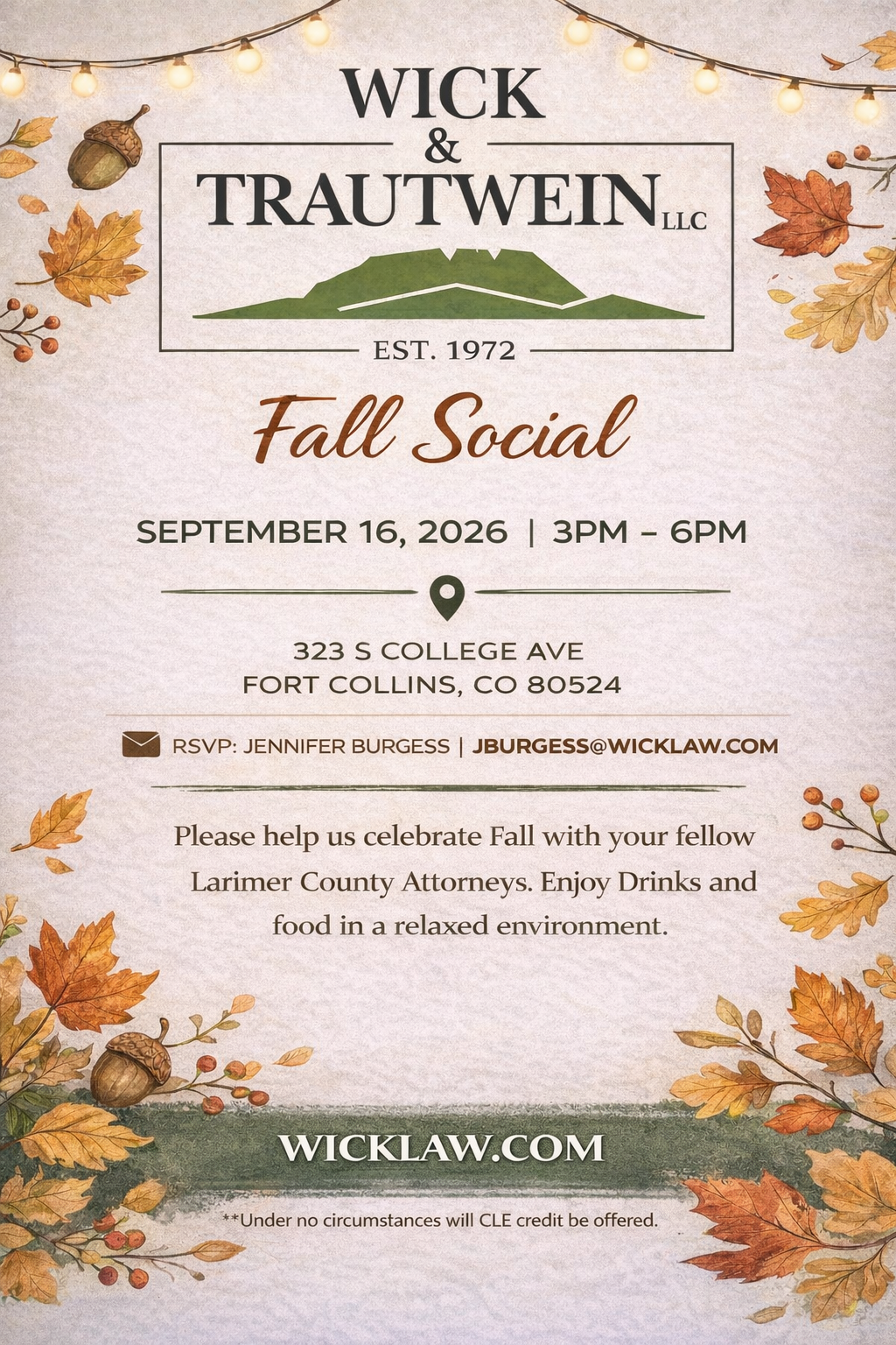Wick and Trautwein's Fall Social 