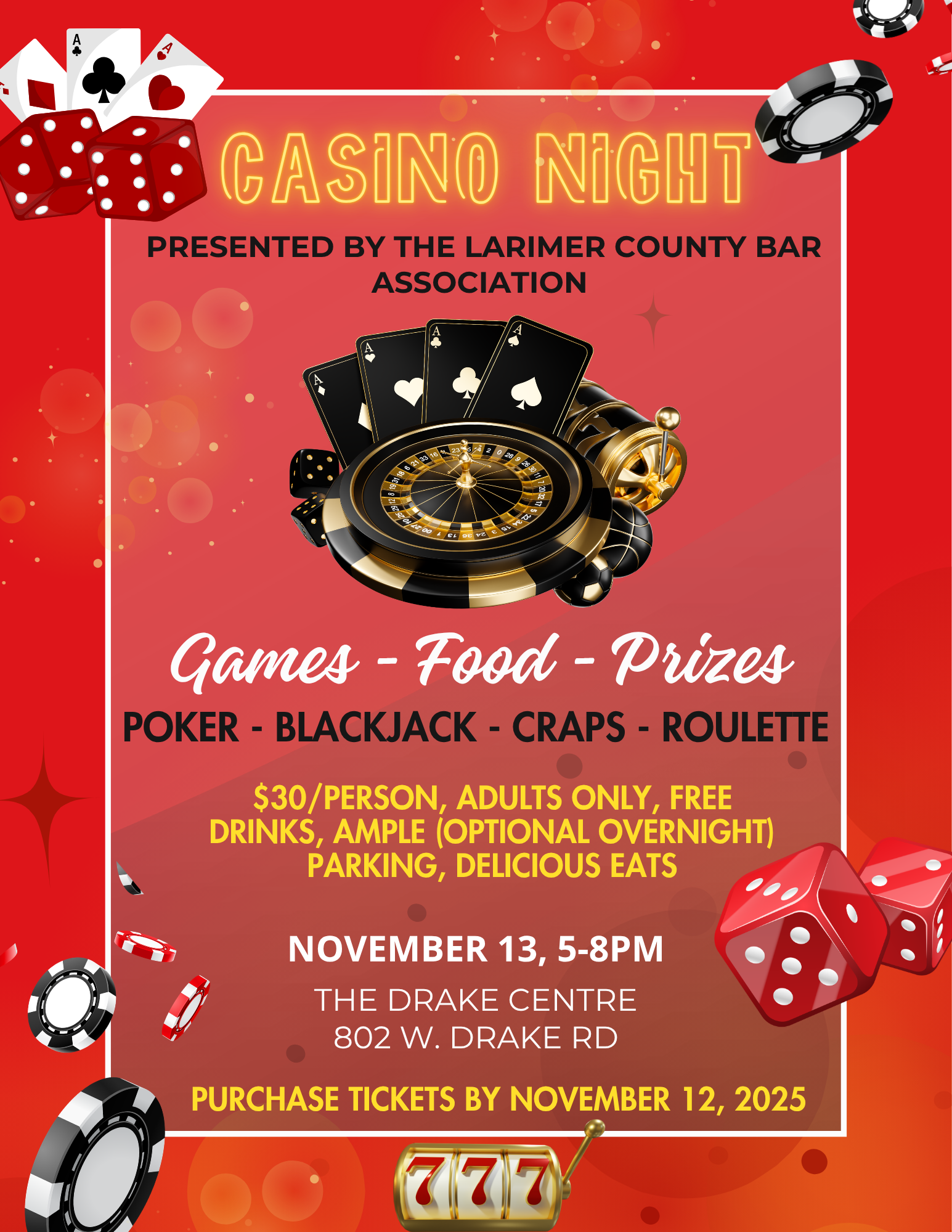 Fall Casino Night | The Drake Centre 
