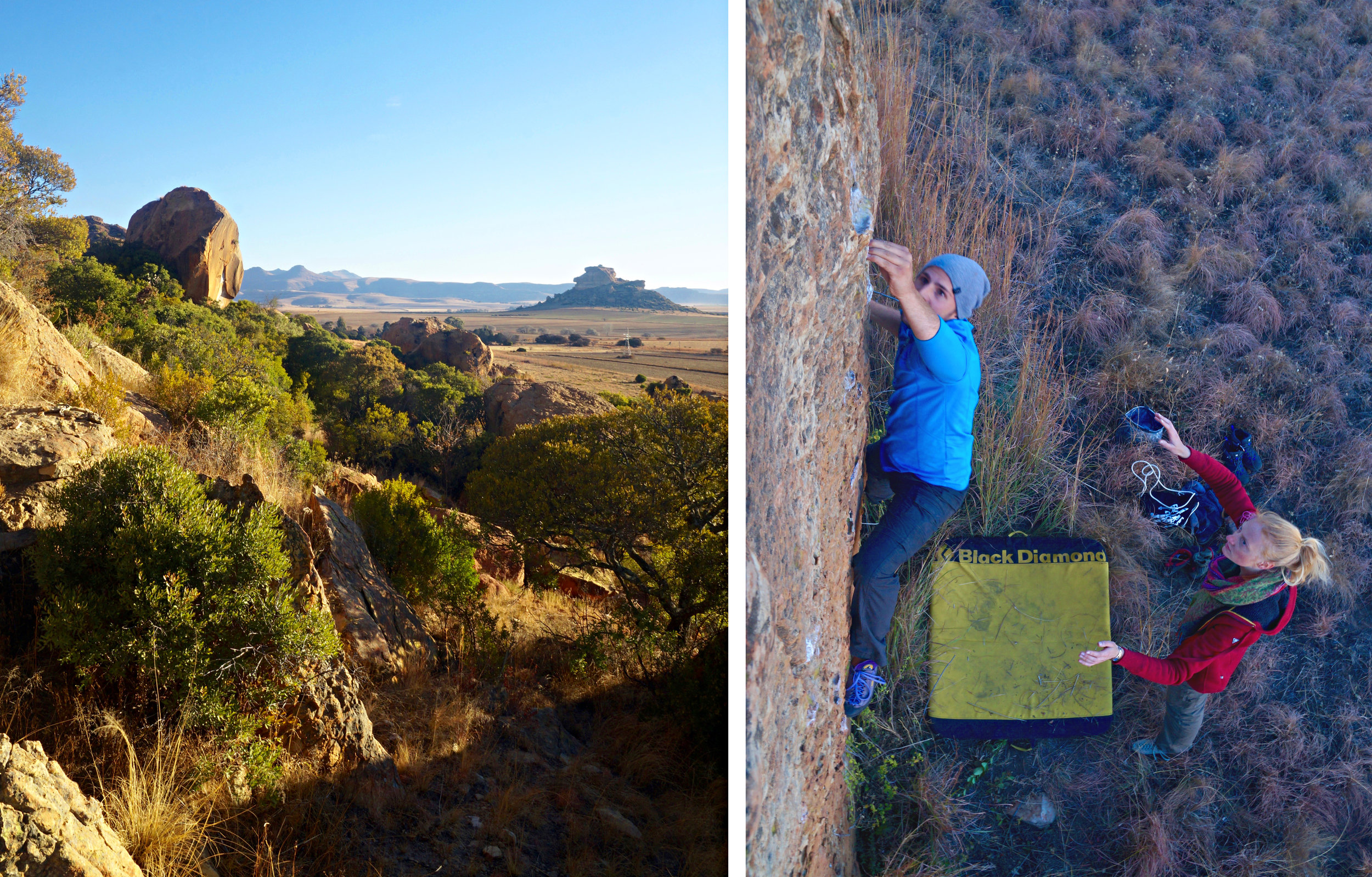 * Free State beauty *Flo Muthwill crimpin on a virgin boulder