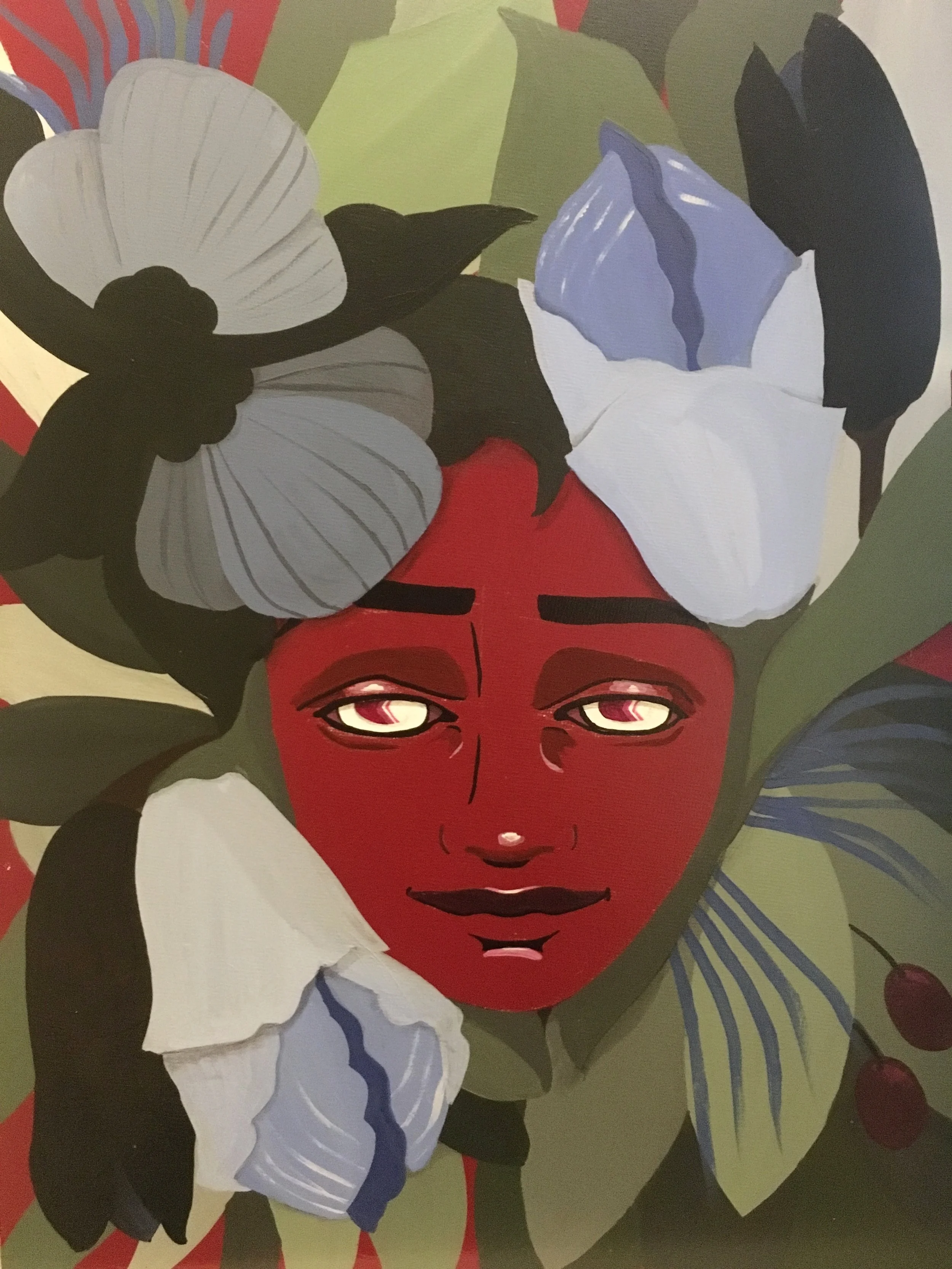  Spray paint, acrylic, ink 