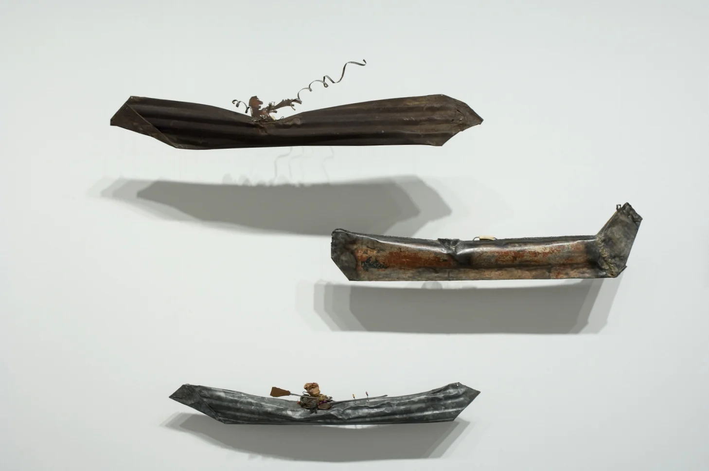 Untitled (3 Small Kayaks) 1975 Collection of the Artist