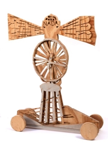 El Faro de Duchamp 2002 wood, stain Maquette for Commission “El Museo Rodante”
