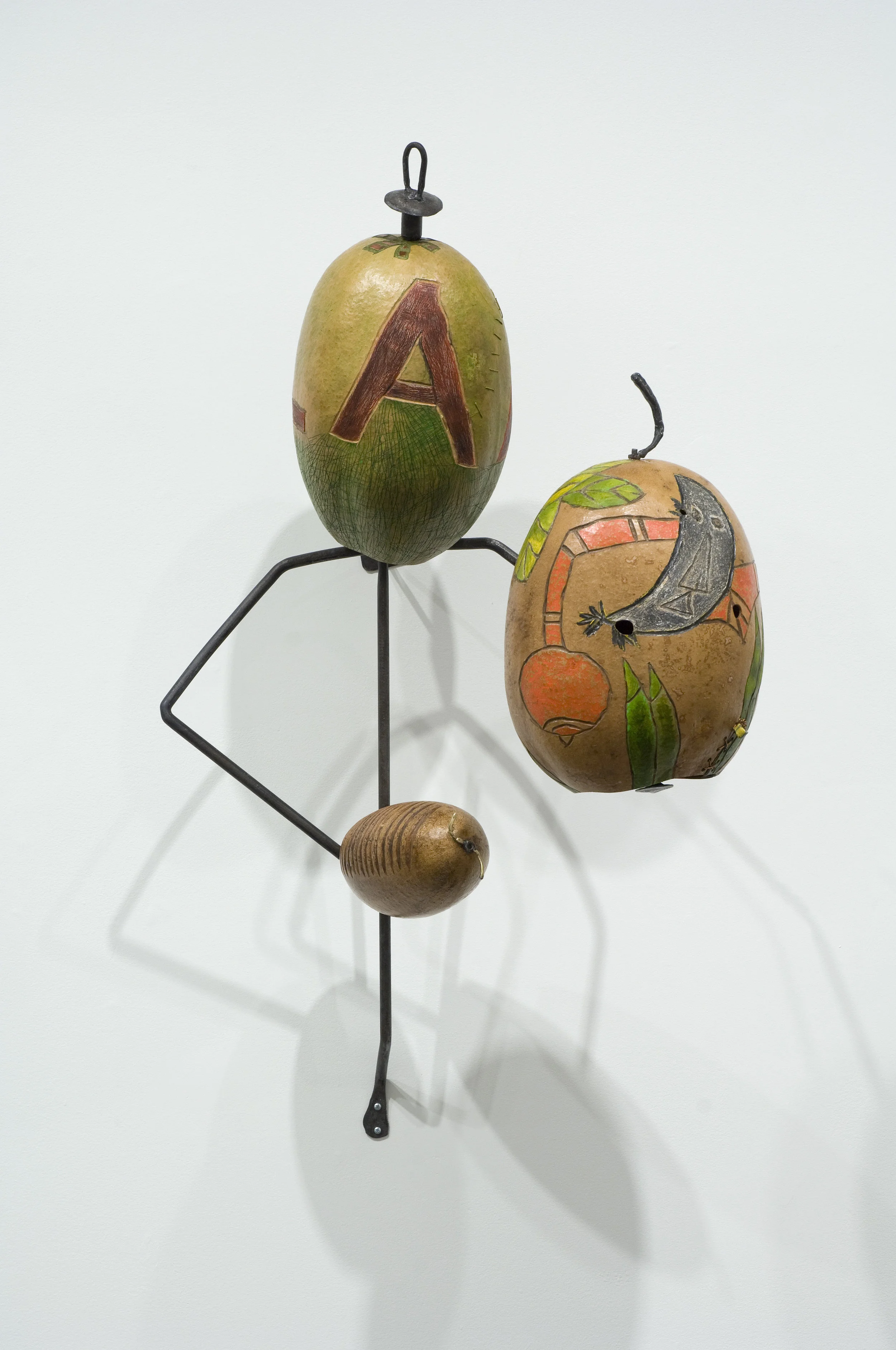 LAM 1996 steel, calabash, oil paint