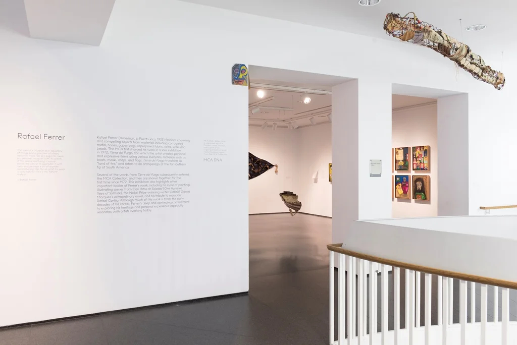 Entrance to Rafael Ferrer at the MCA Chicago 2015