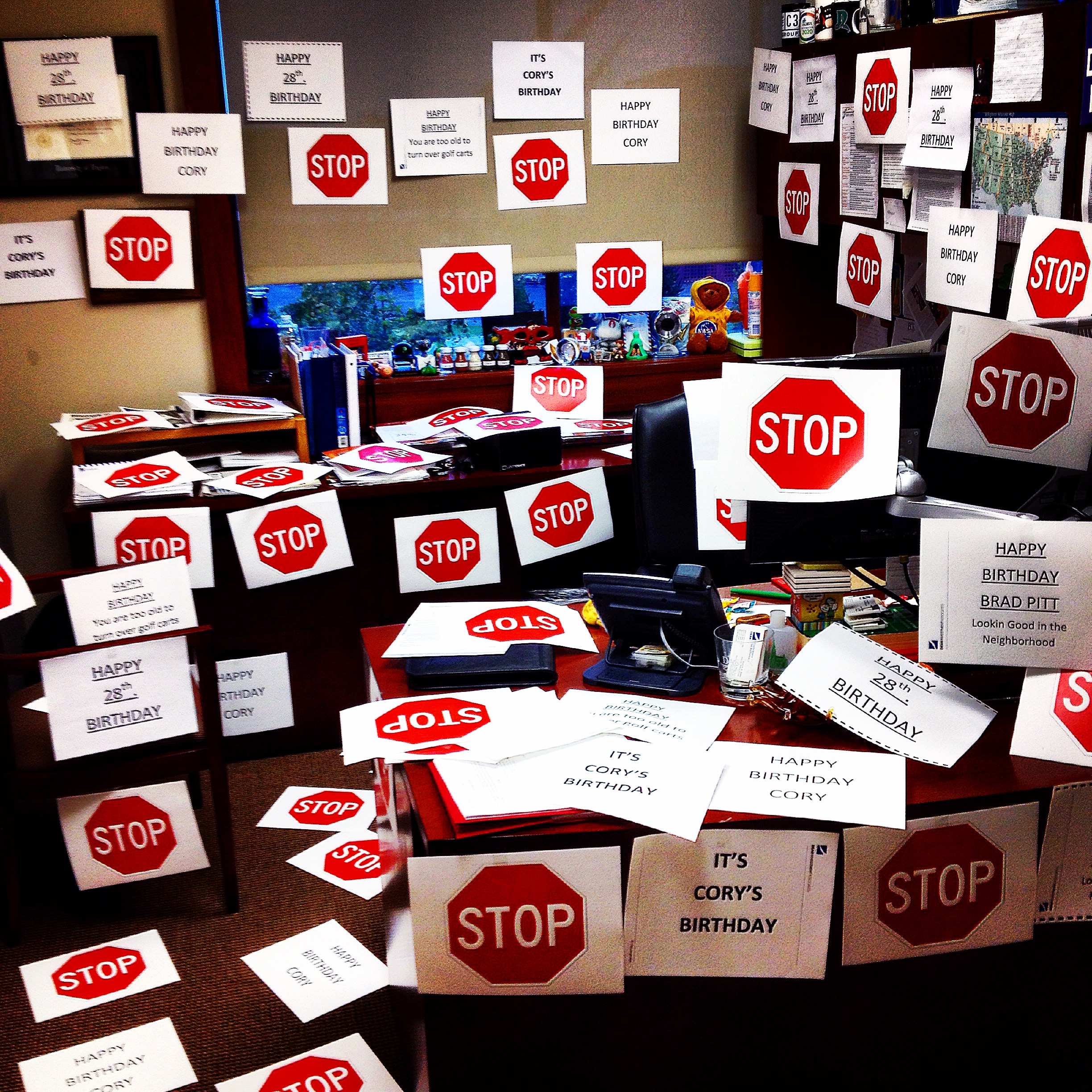 This is how my office looked today when I arrived at work. I love my job and I love this City!