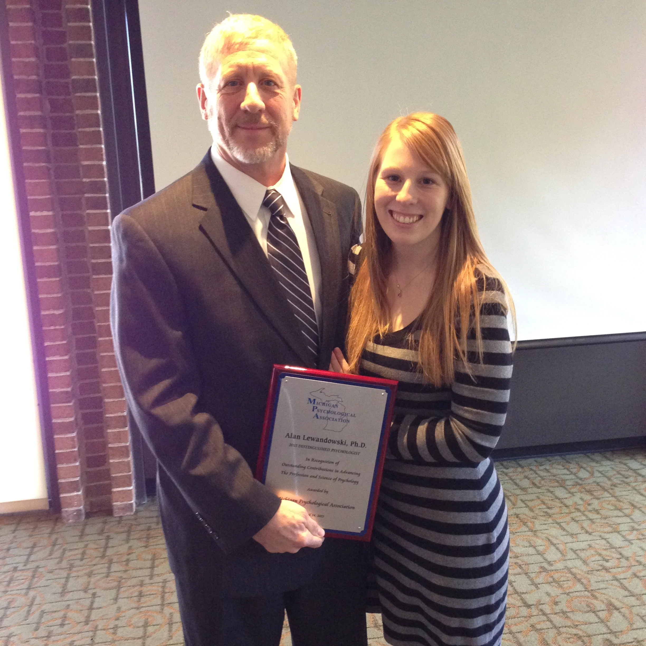  Michigan Psychological Association's Psychologist of the Year award 