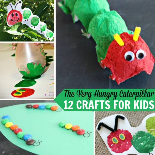 http://www.therealisticmama.com/the-very-hungry-caterpillar-12-crafts-for-kids/