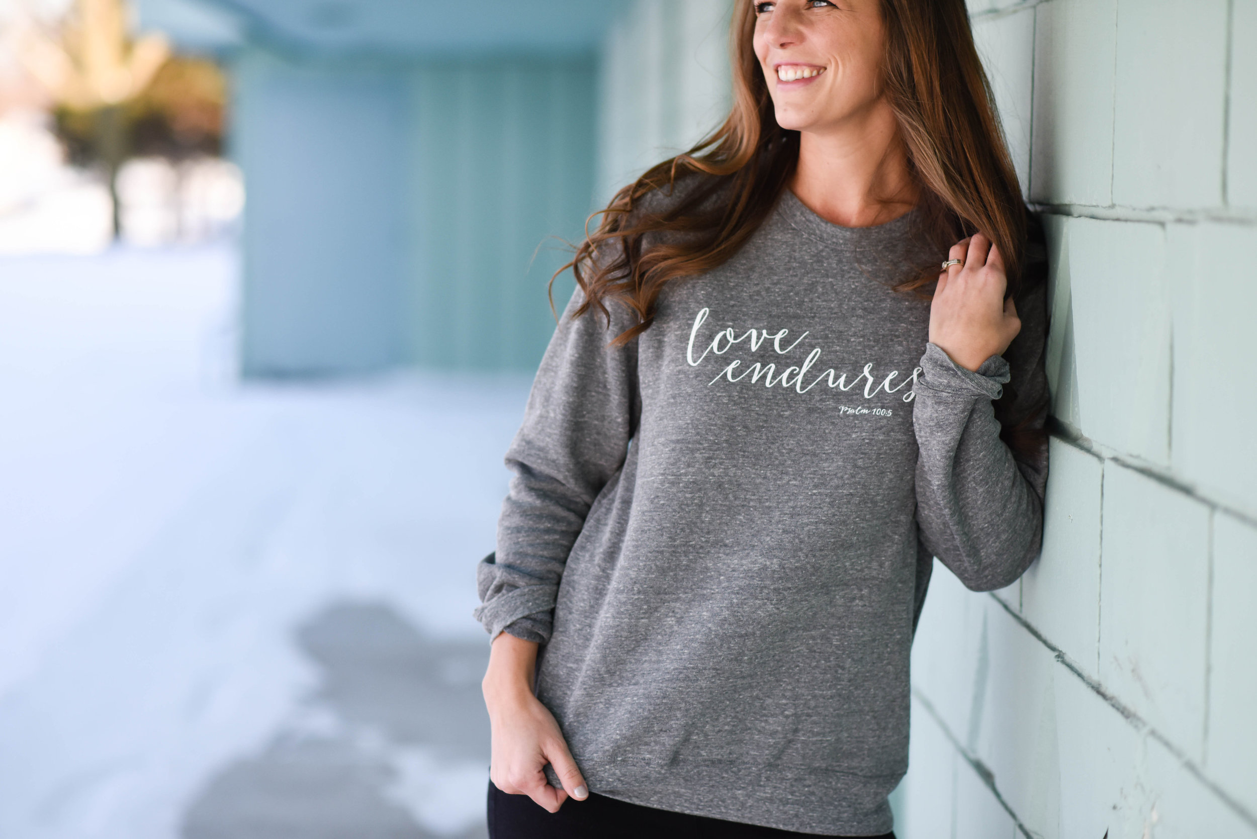 love endures sweatshirt