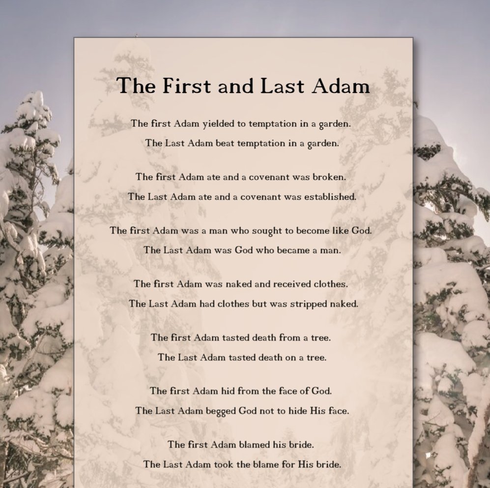 First to Last Adam - Christmas Truth