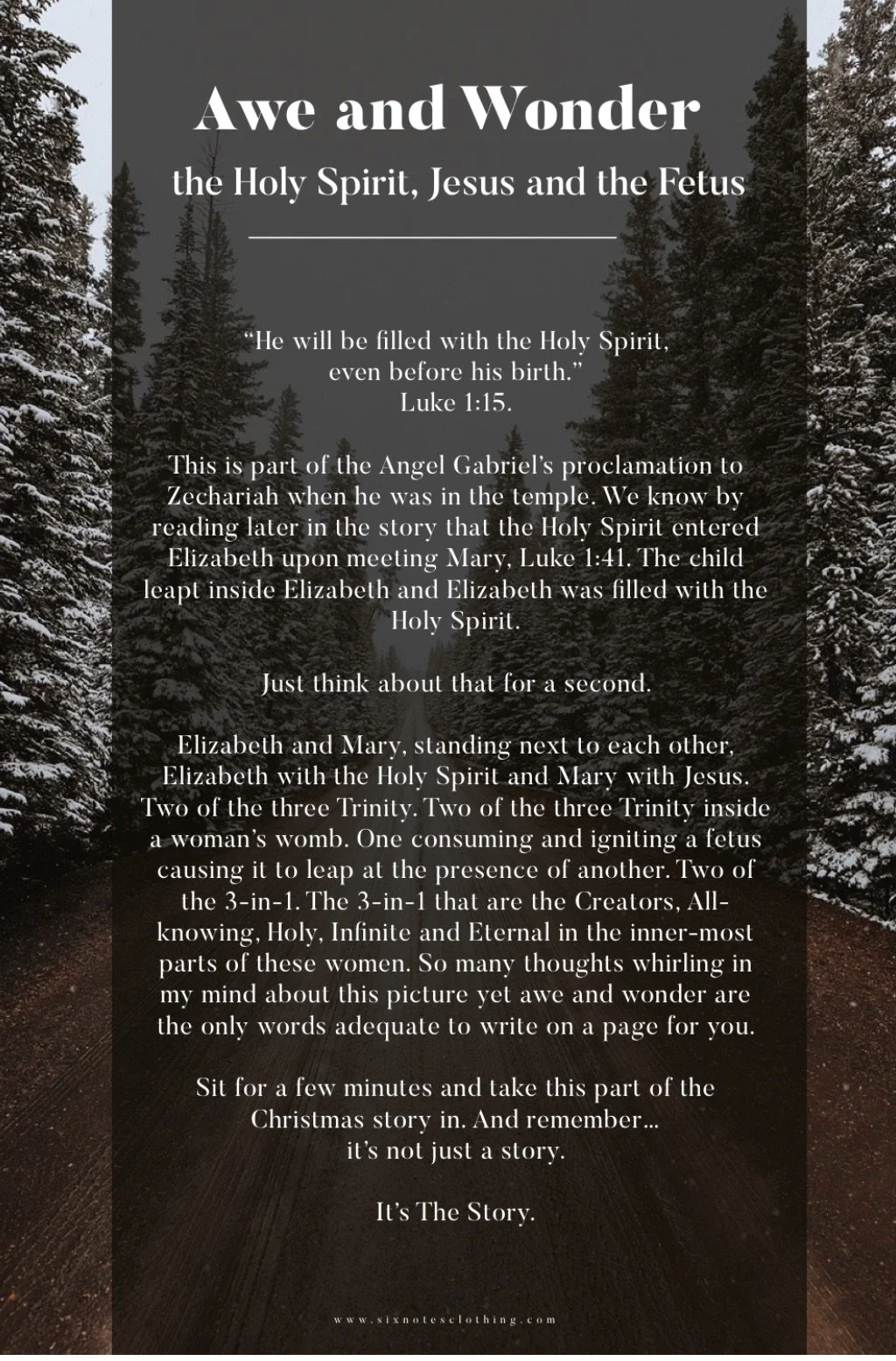 Christmas Truth - Awe and Wonder Surrounding the Womb