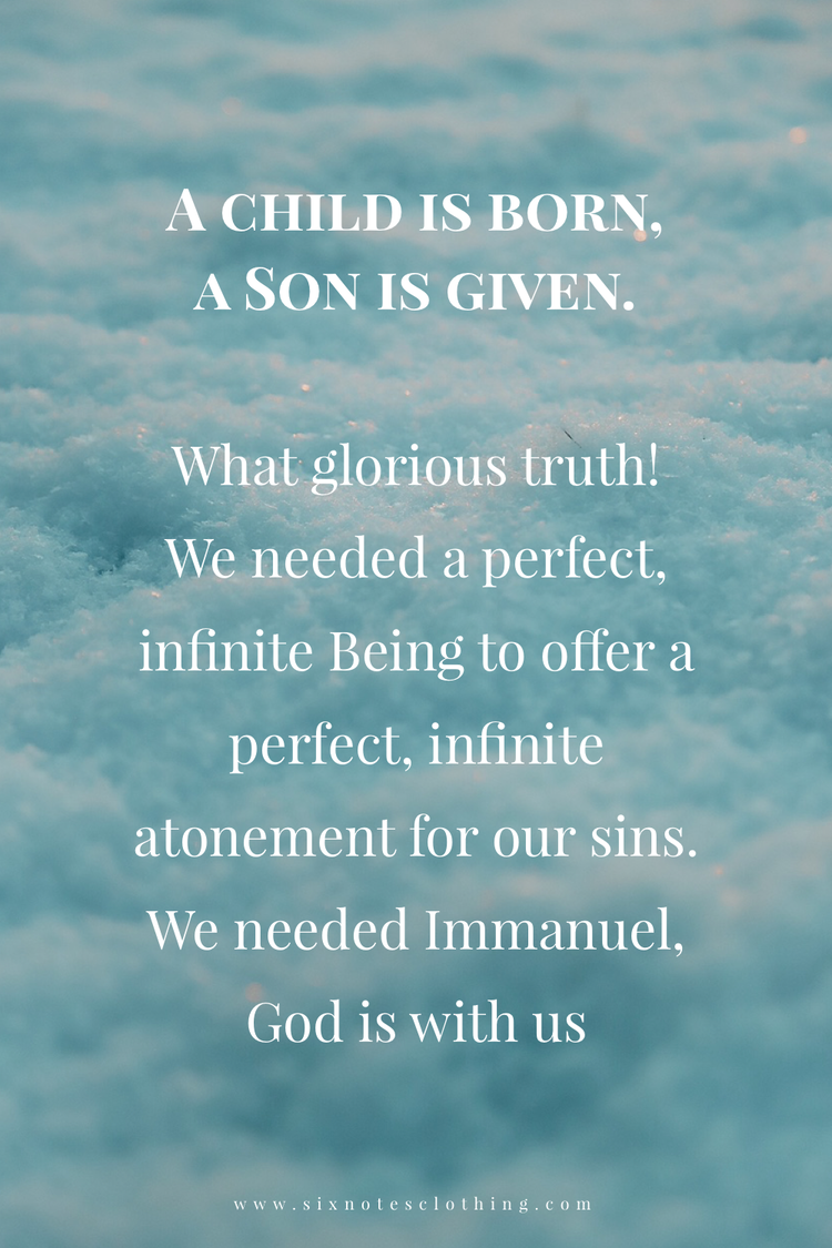 Why we needed a child and the Son