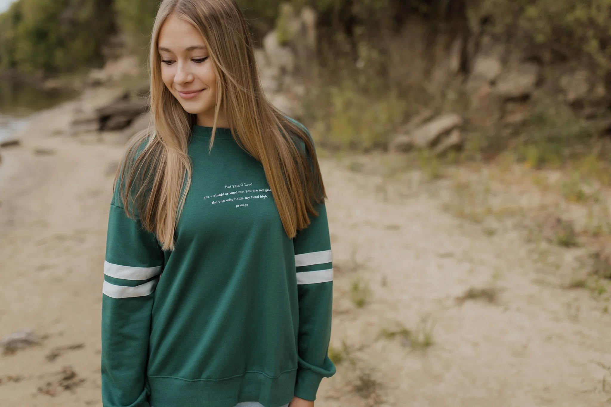 christian clothing with bible verse psalm 3:3 on minimla design