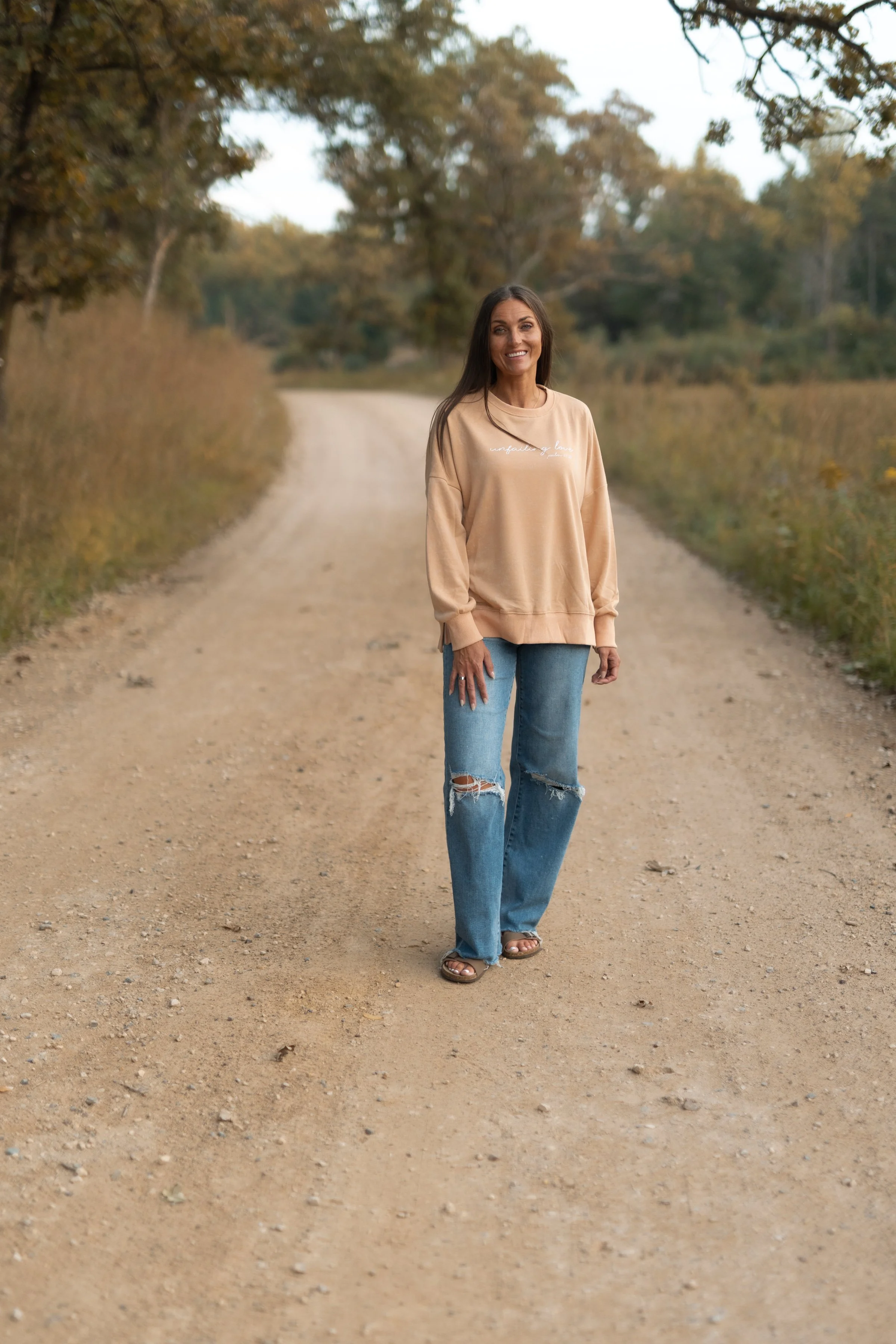 fall christian clothing - designed with unfailing love from bible verse psalm 33:22