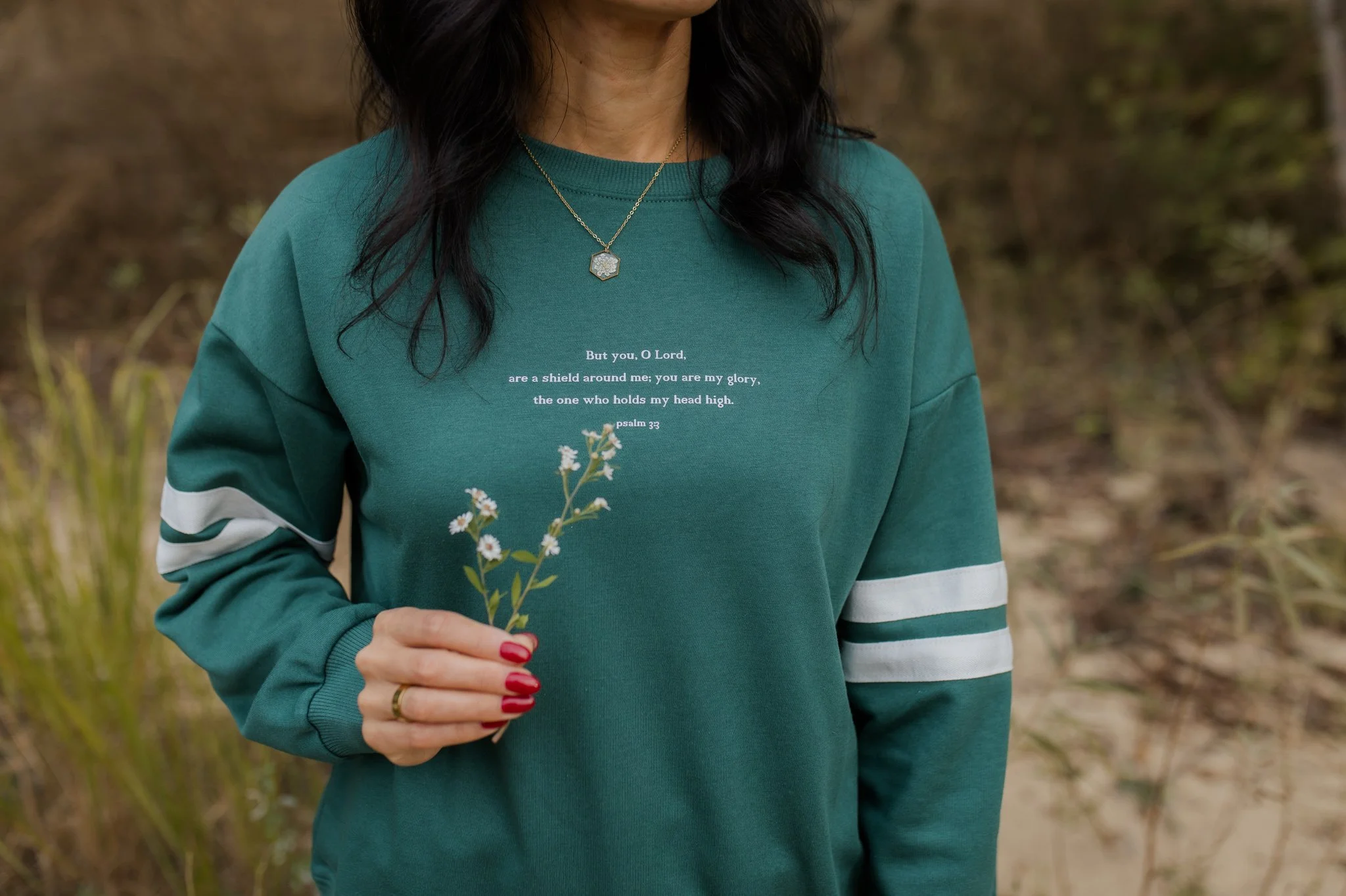 Psalm 3:3 christian varsity sweater