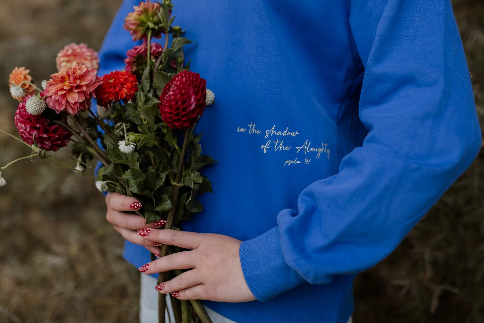 shadow of the almight, psalm 91:1 christian mock sweater