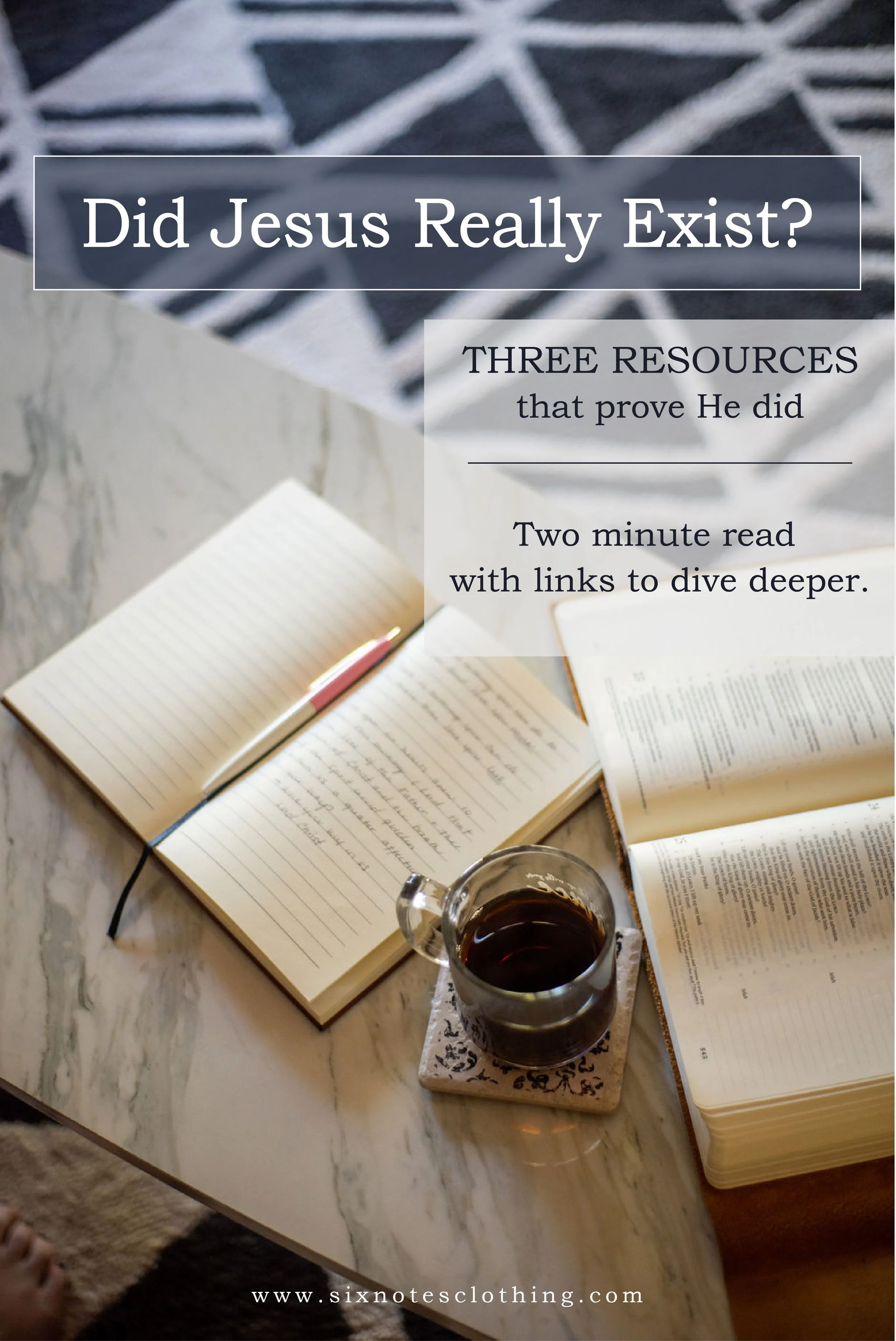 Did Jesus really exist?  blog post to show historical evidence of jesus.  quick read with dive deeper links