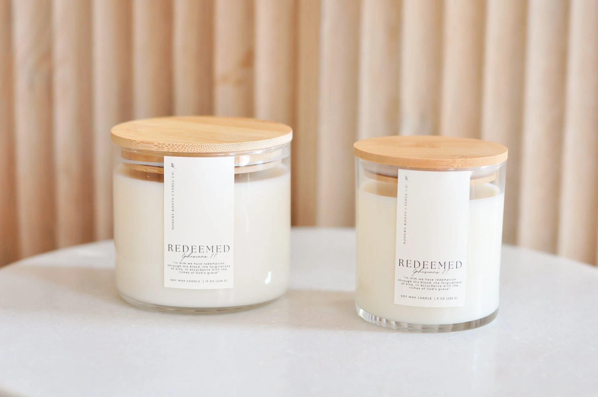 redeemed candle - eucalyptus and mint