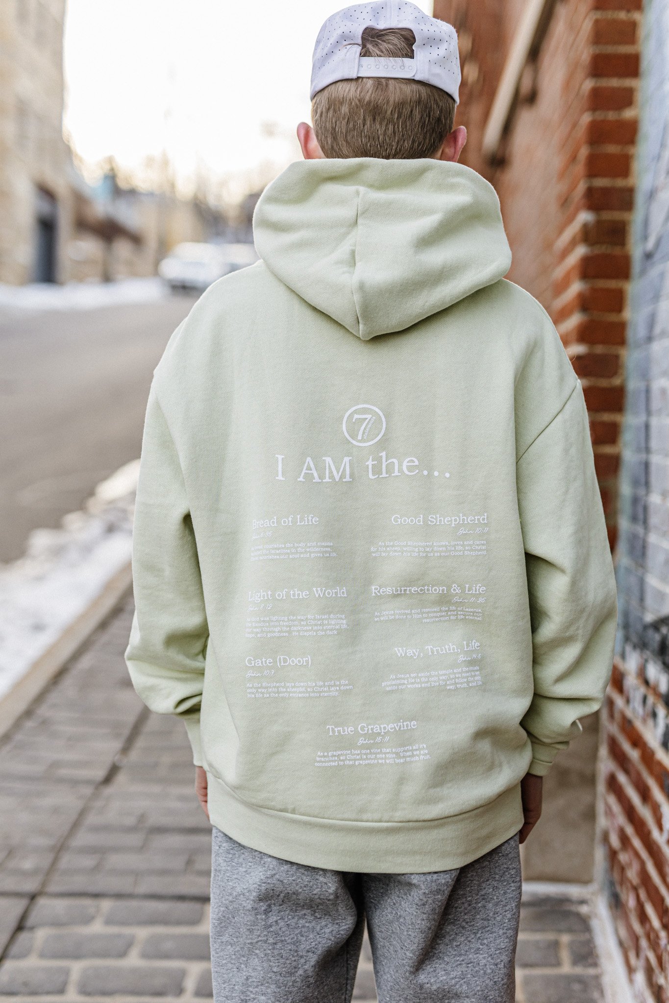 trending christian apparel company with faithbased clothing - 7 I am statements double sided sweatshirt