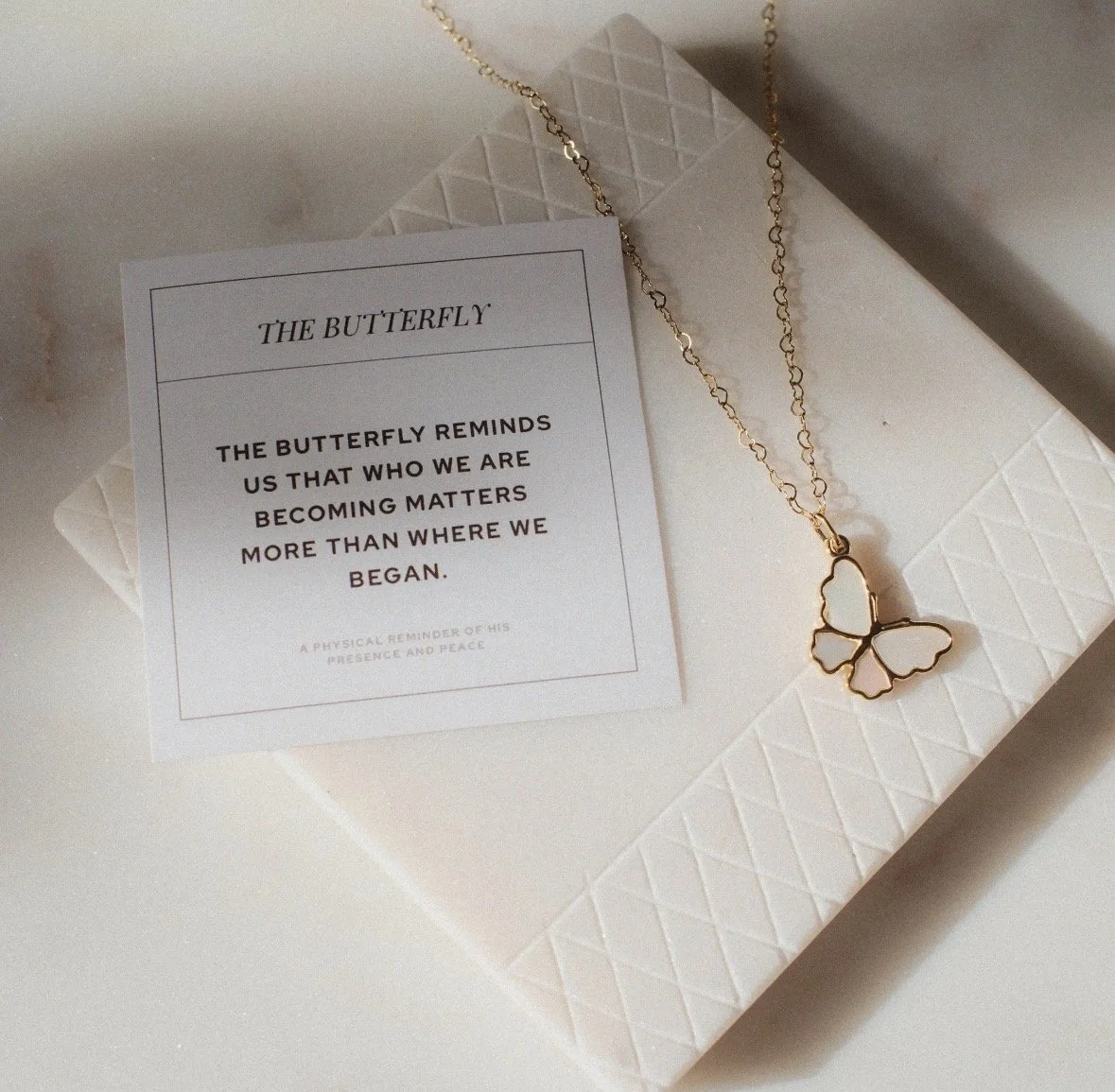 Gift for her - new creation - butterfly necklace