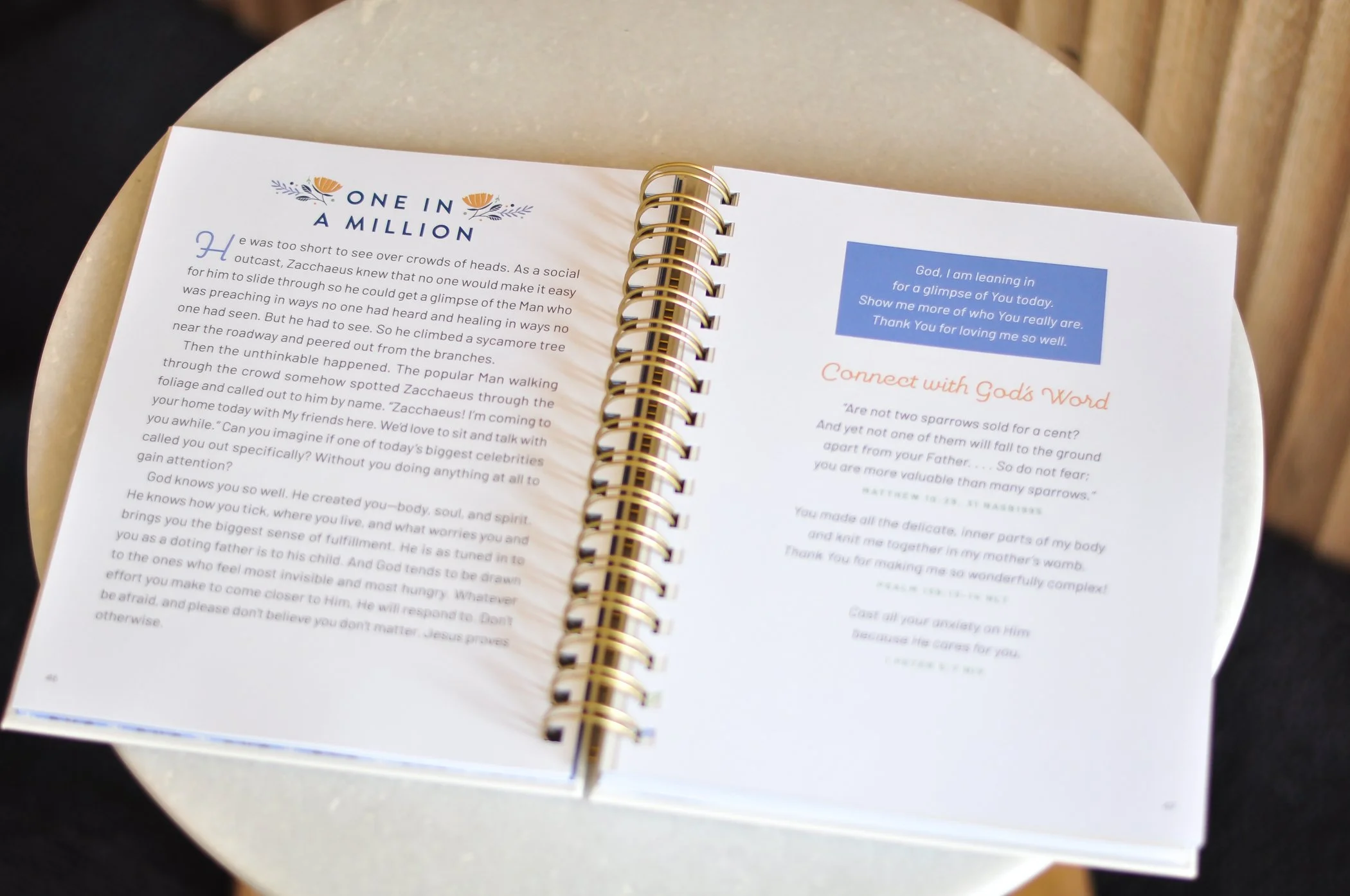 spiral bound crossword puzzle with devotionals