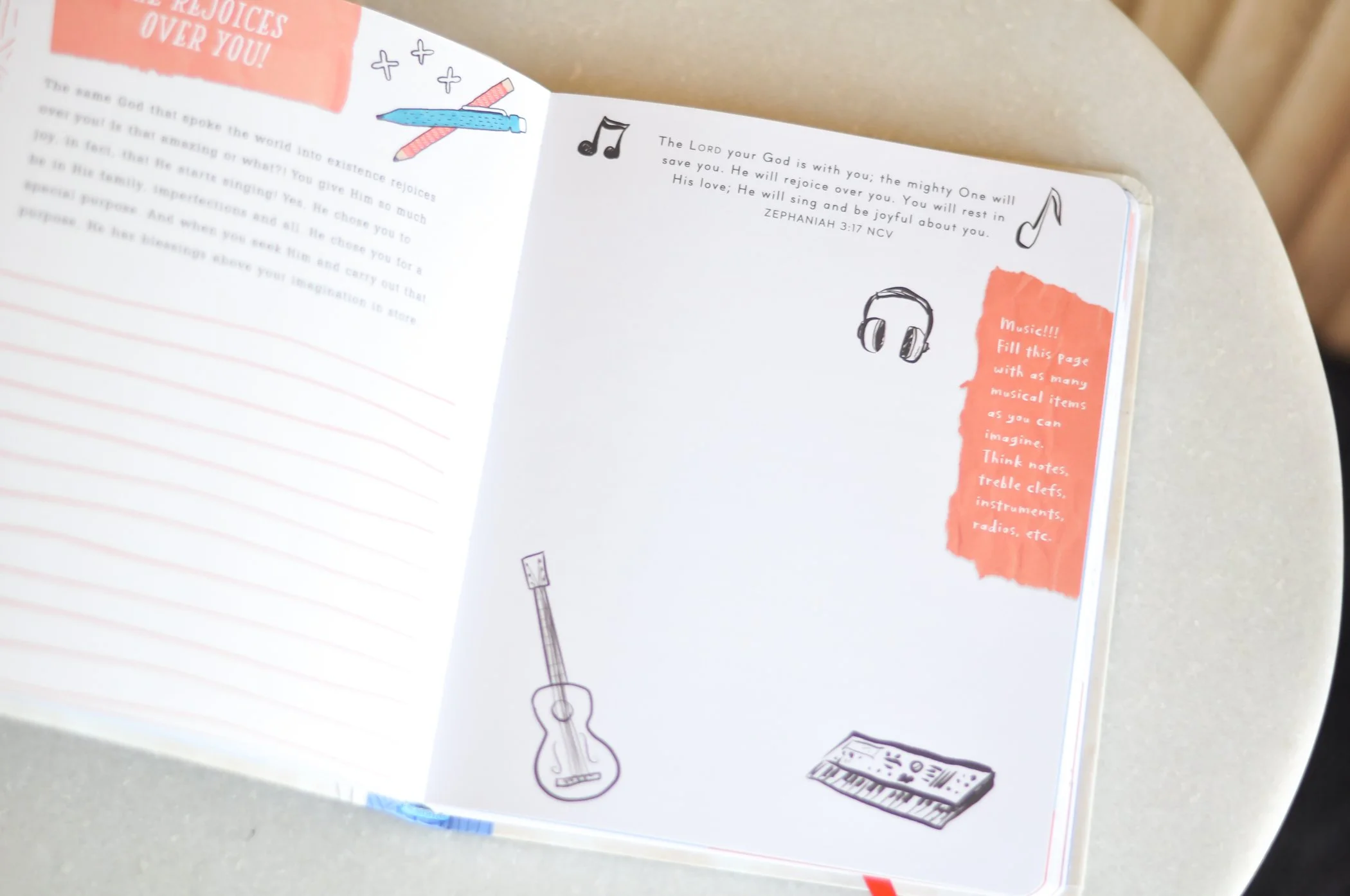 bible studies for kids with messages and doodling prompts