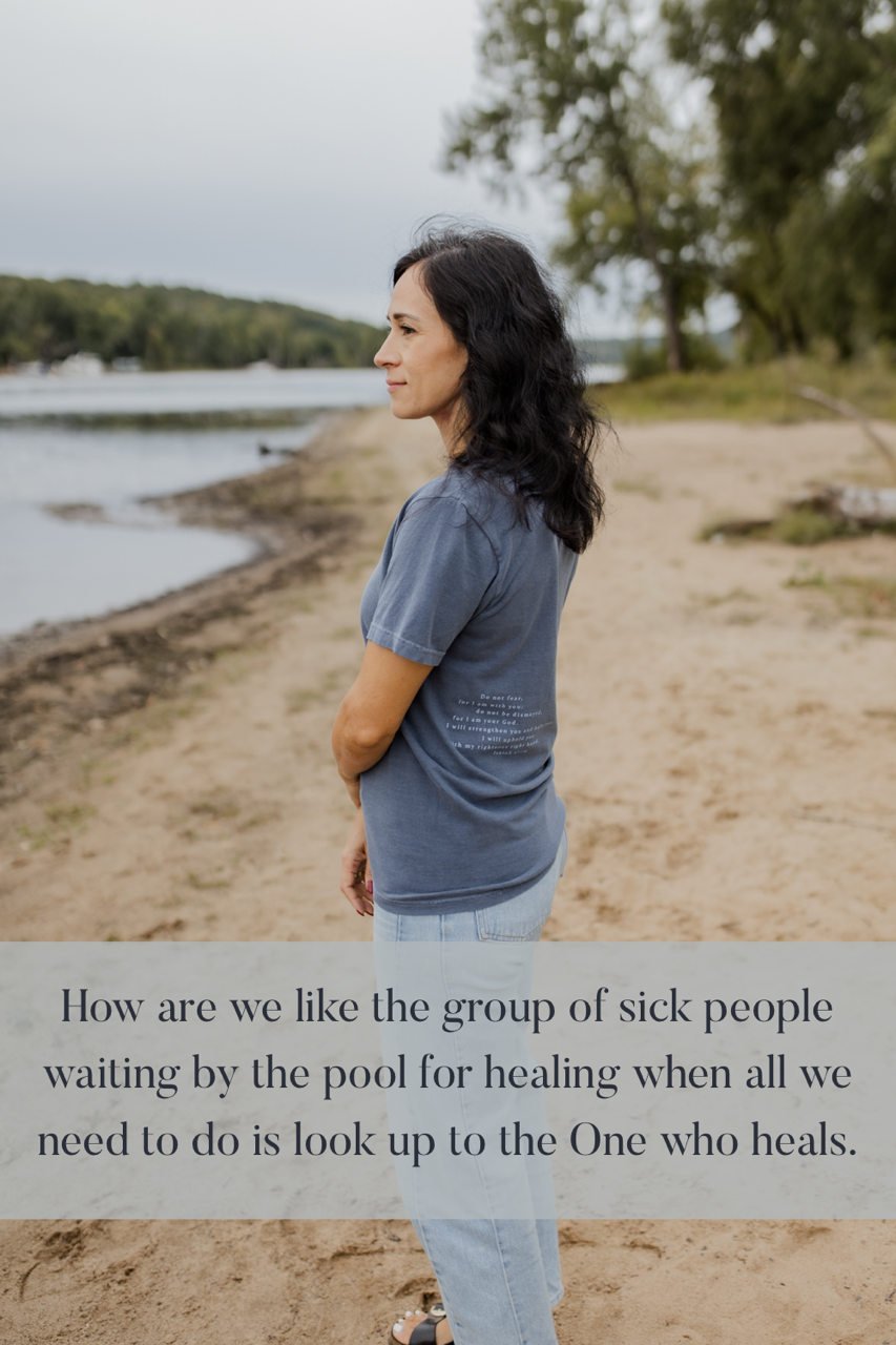 Do Not Fear Tee by a beautiful body of water
