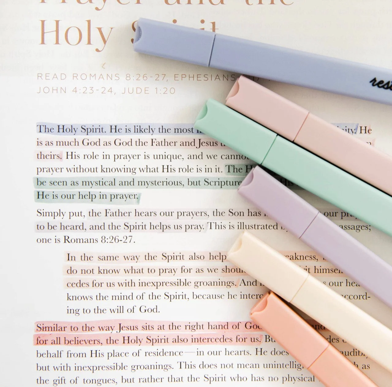 dual tip bible hightlighters that don't bleed through