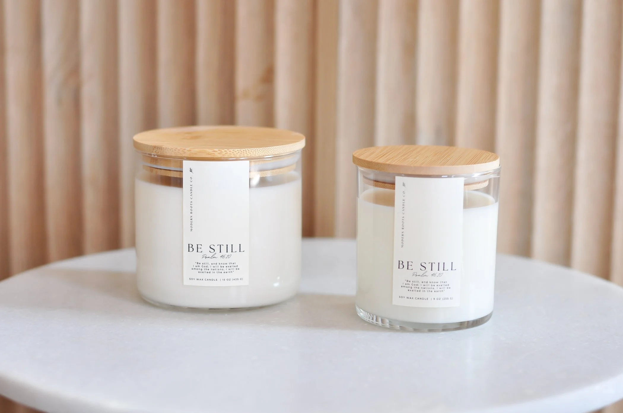 be still candle - lavendar and sage