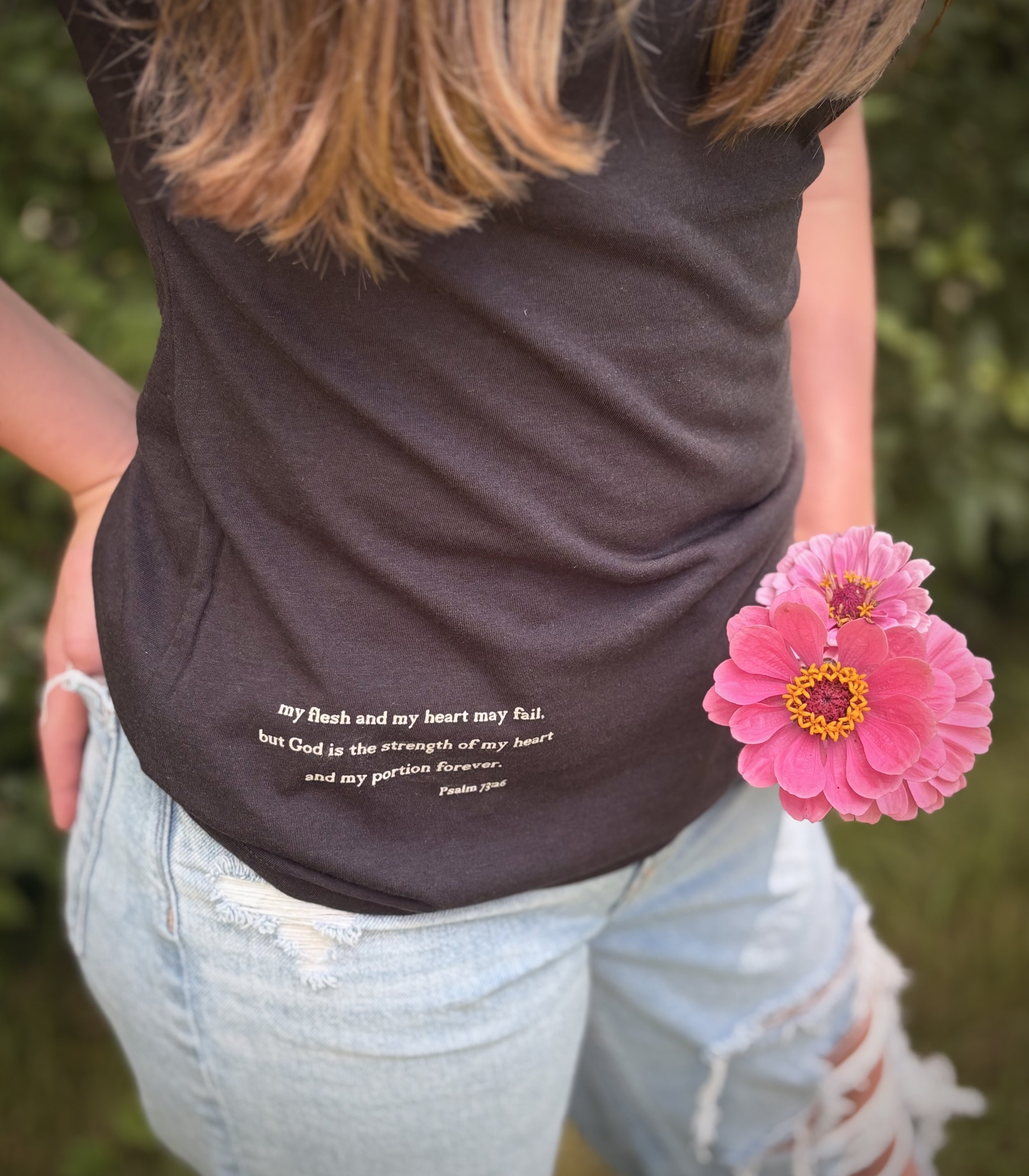 psalm 73:26 christian tee