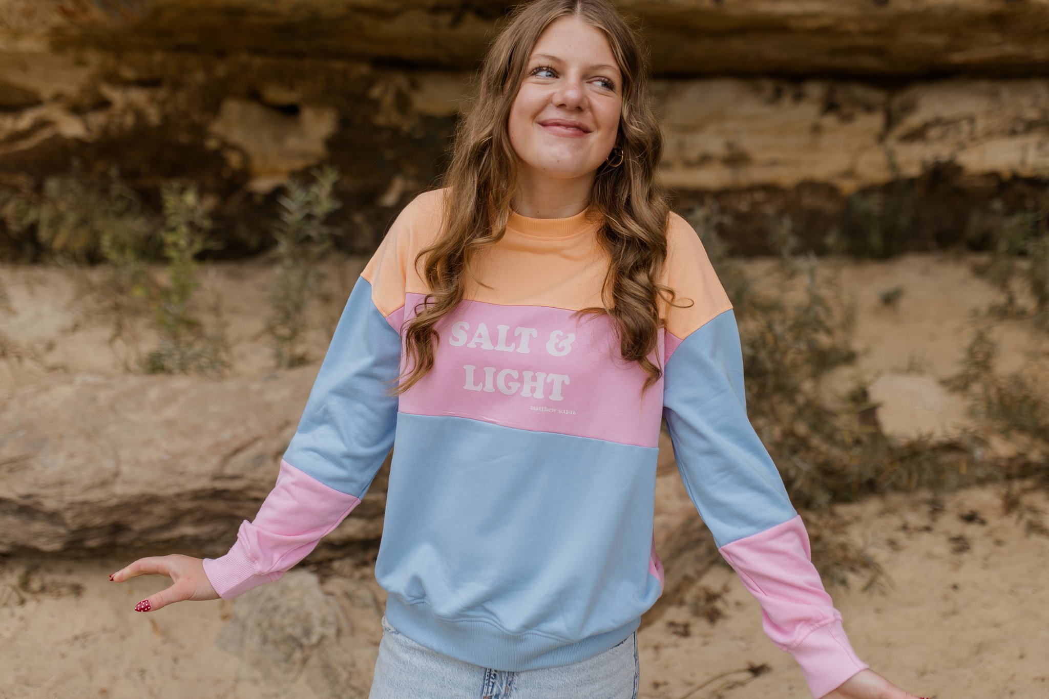 salt the earth, light the world christian sweathshirt