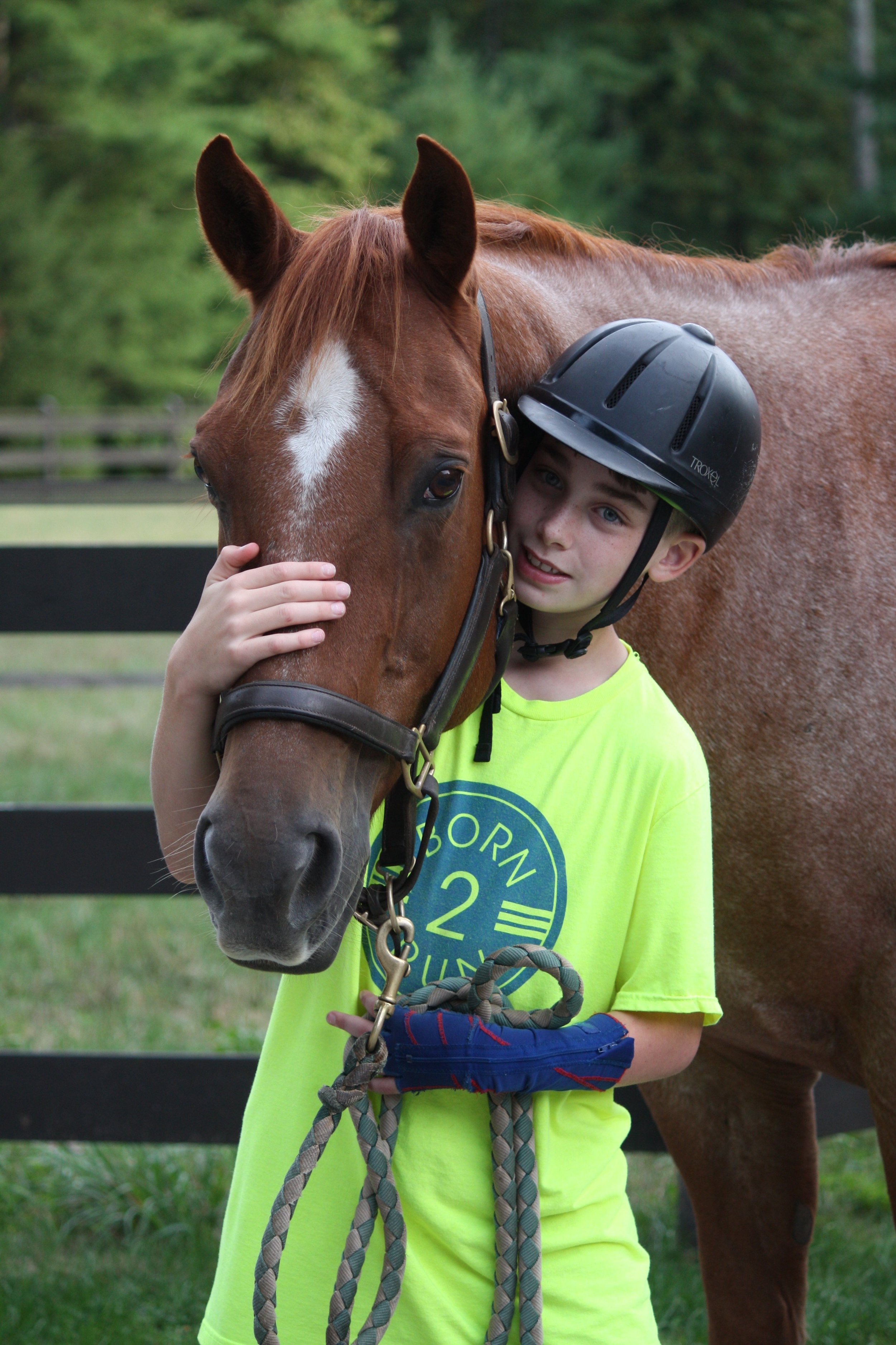 Connor with sparky