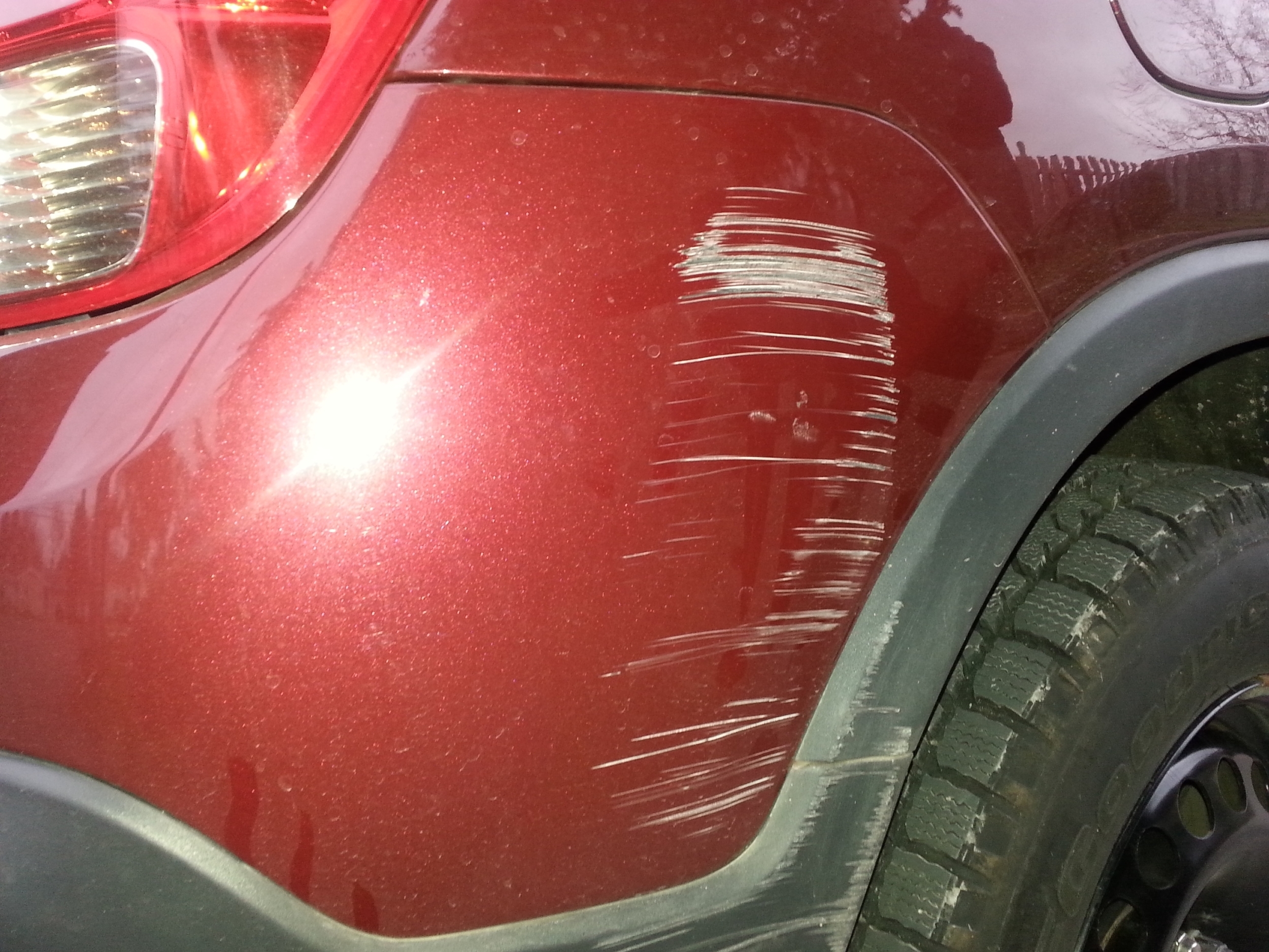 2014 CHEVY TRAX PARKING LOT DAMAGE
