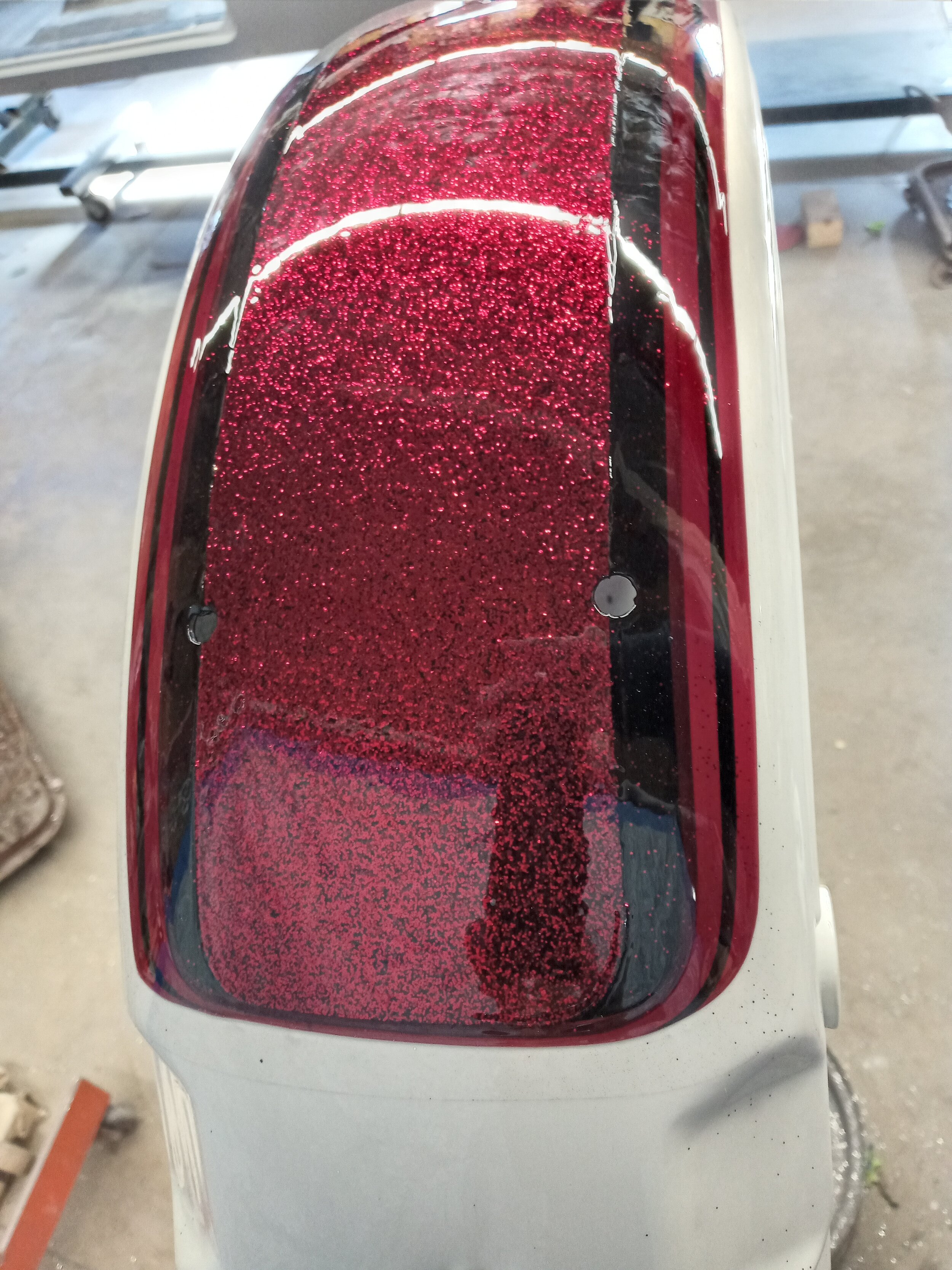 1977 HARLEY REAR FENDER COMPLETELY RESTORD
