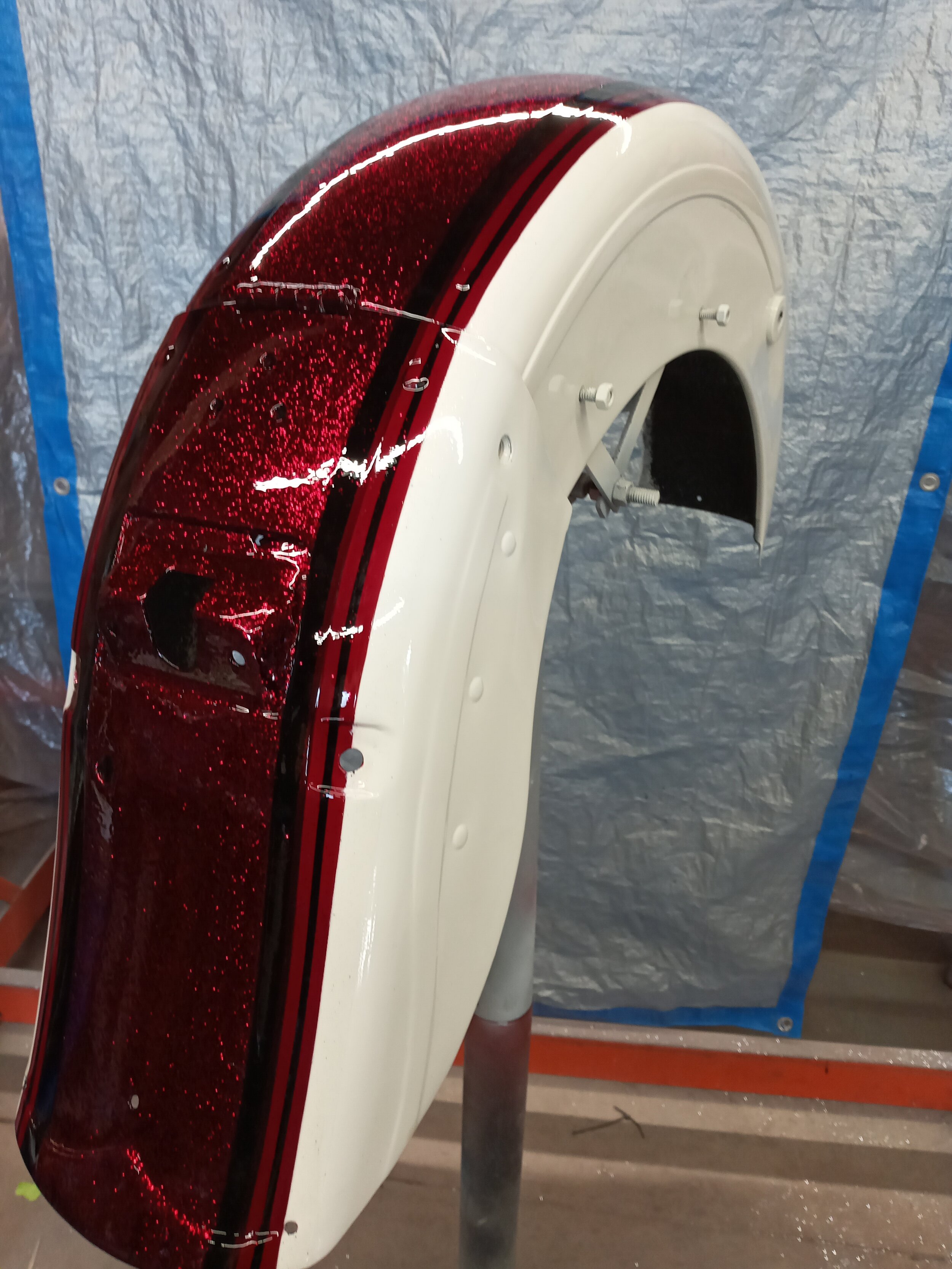 1977 HARLEY DAVIDSON REAR FENDER RESTORED