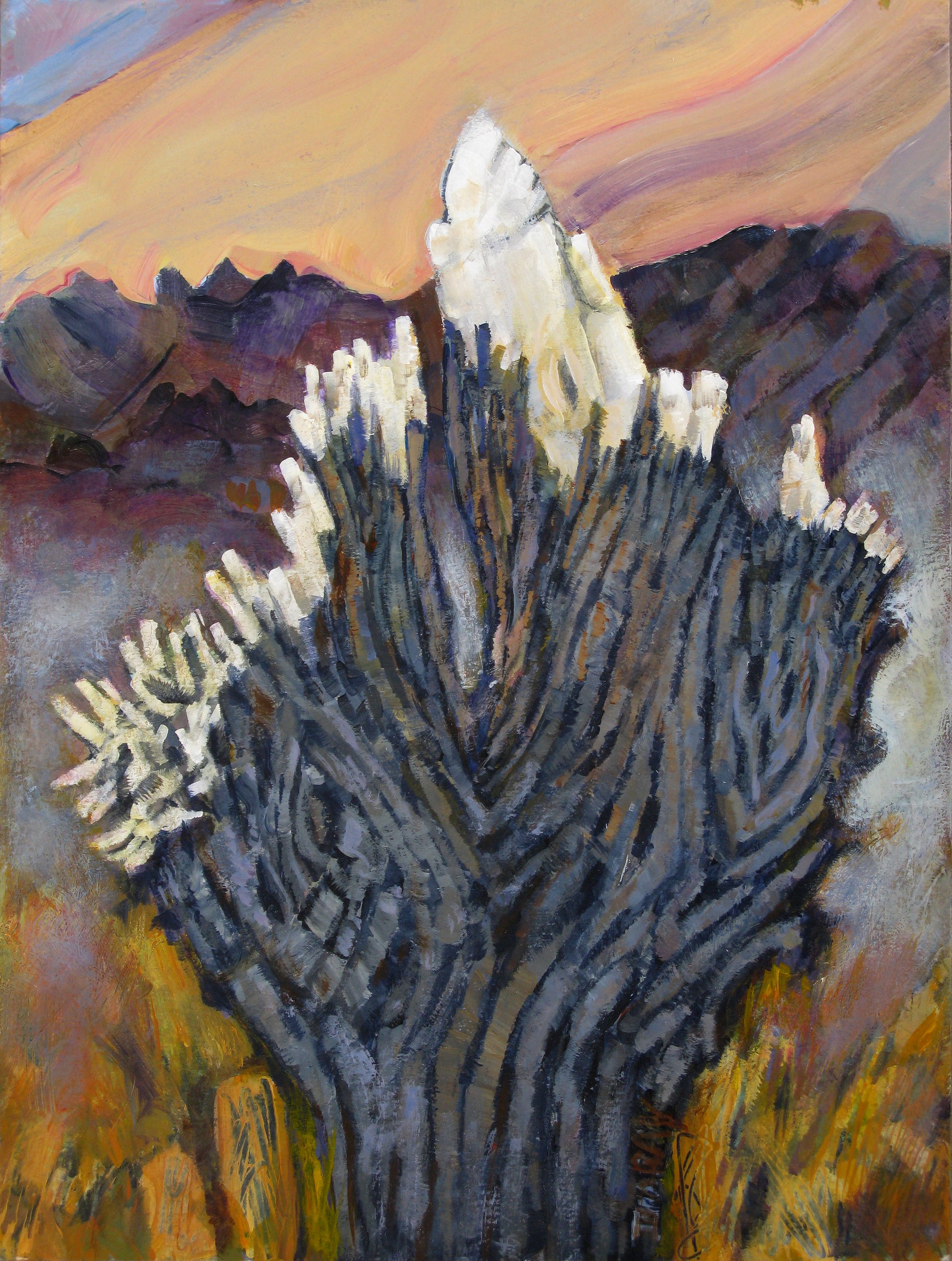 Cottonwood Stump, Bleached Ends–2010, Collection of the Escalette Permanent Collection of Art 