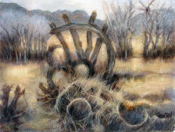 Winter Field Willow Wheels –2015, Collection of the Estate