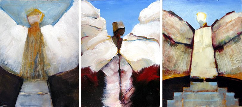 Triptych of Angels, Escalette Collection of Art, Chapman University.