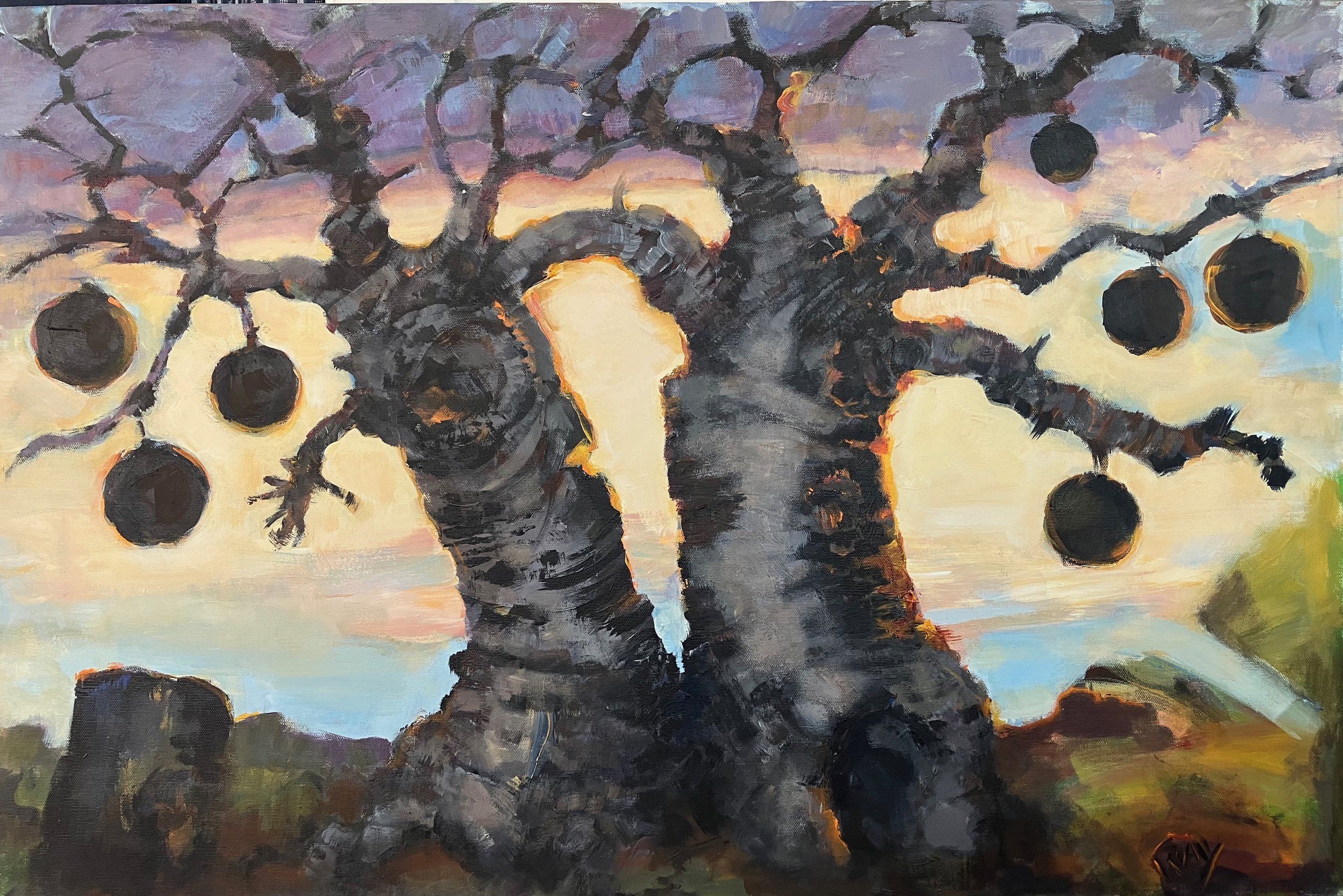 Charcoal Apple Tree